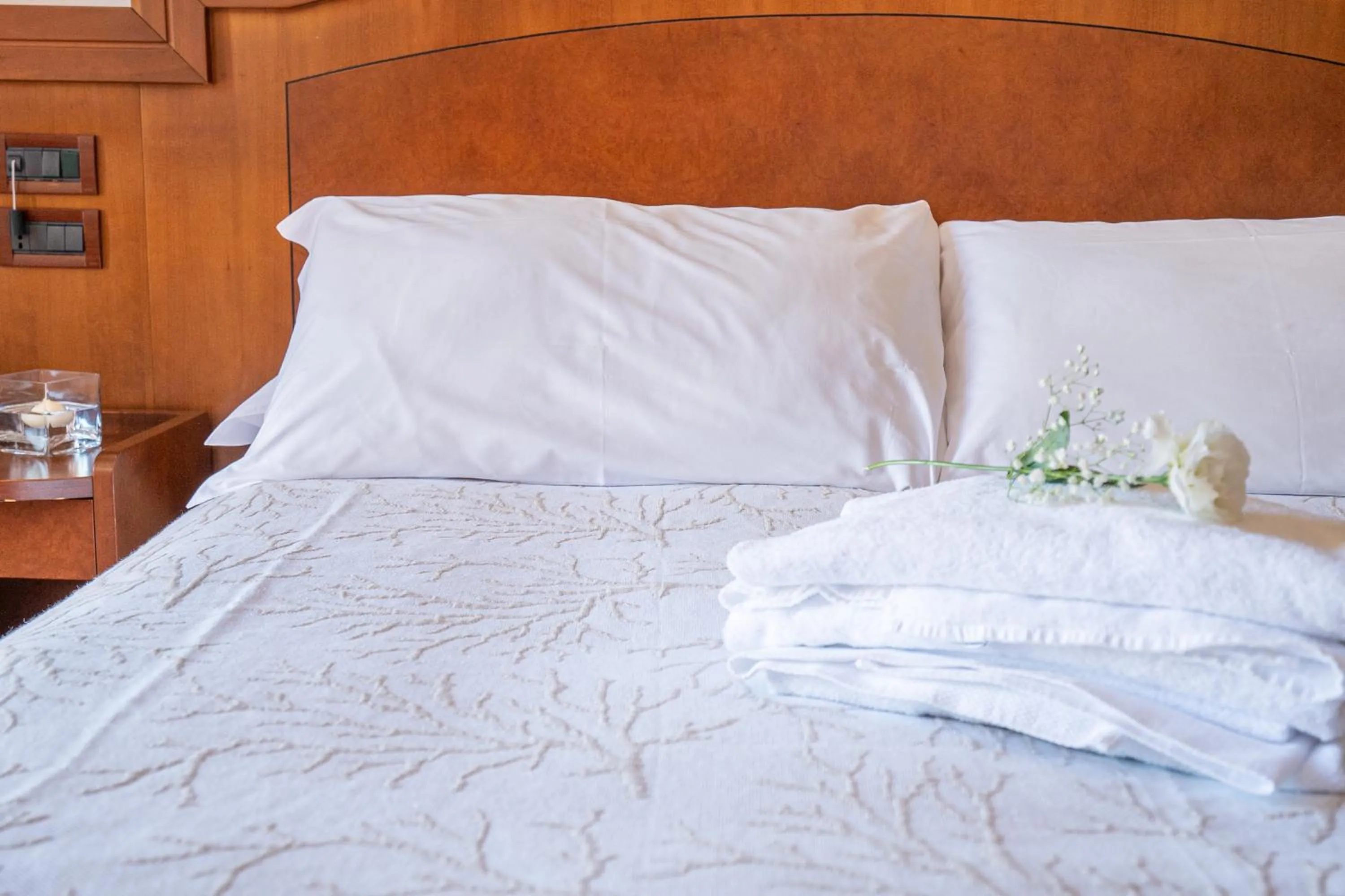 Bed in Art Hotel Santa Lucia