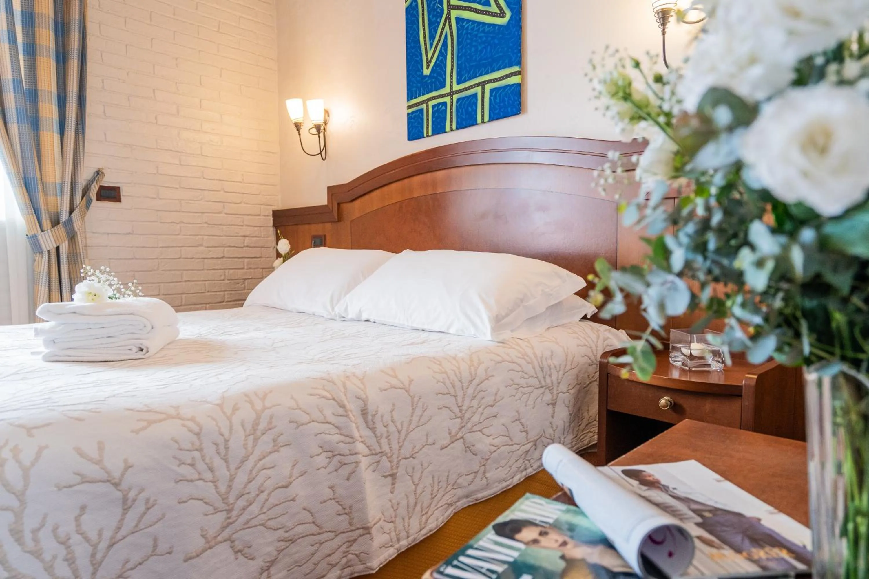 Bed in Art Hotel Santa Lucia