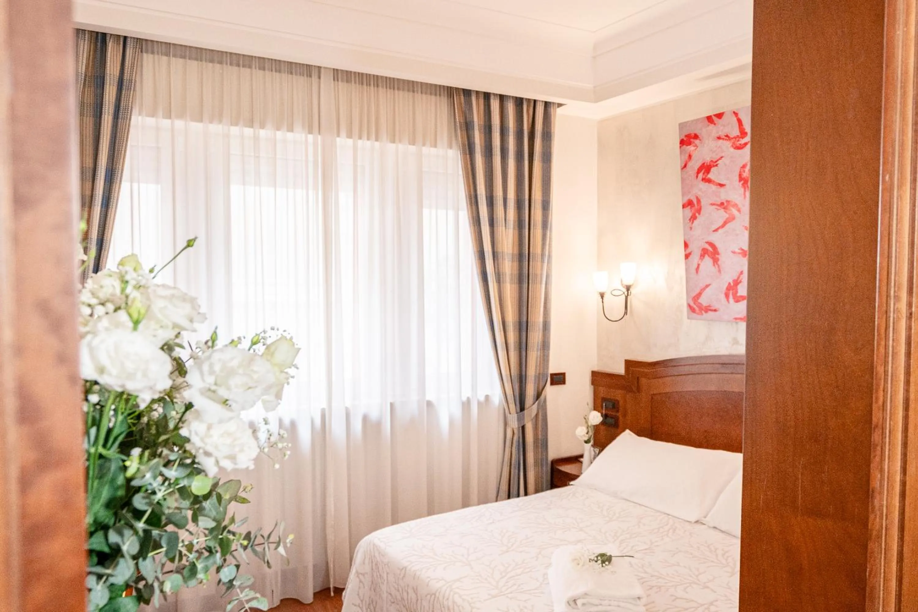 Bed in Art Hotel Santa Lucia