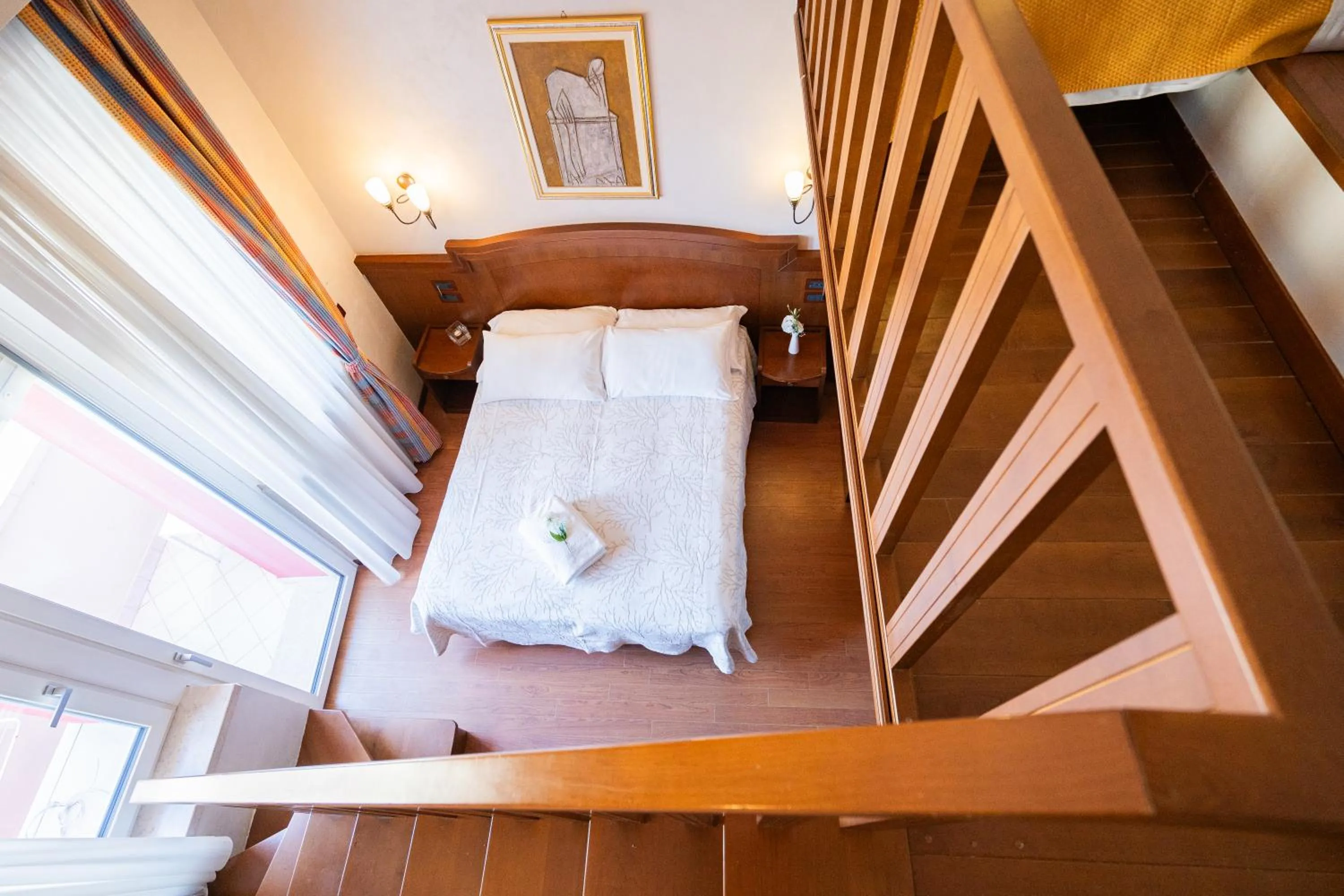 Bed in Art Hotel Santa Lucia