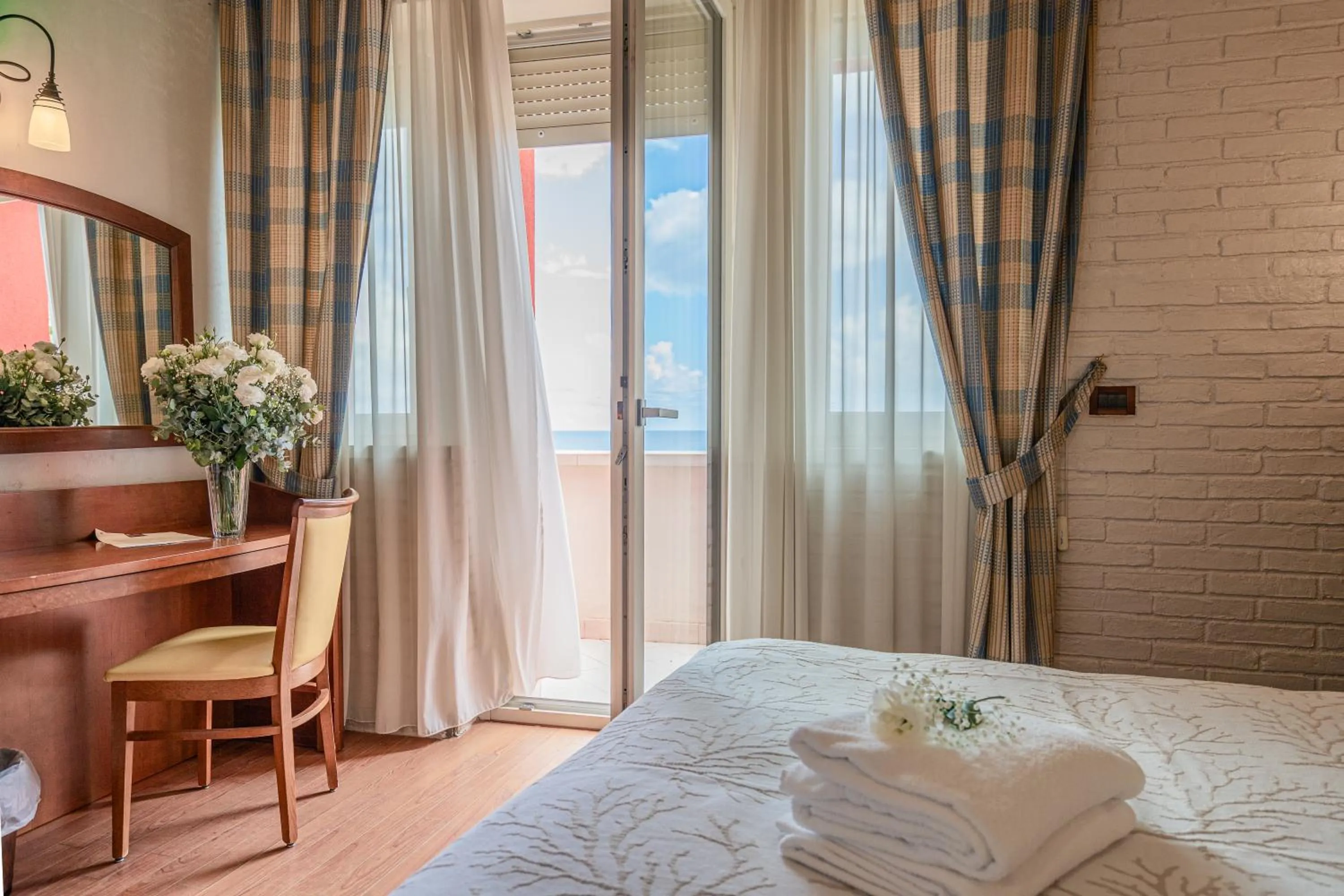 Bed in Art Hotel Santa Lucia