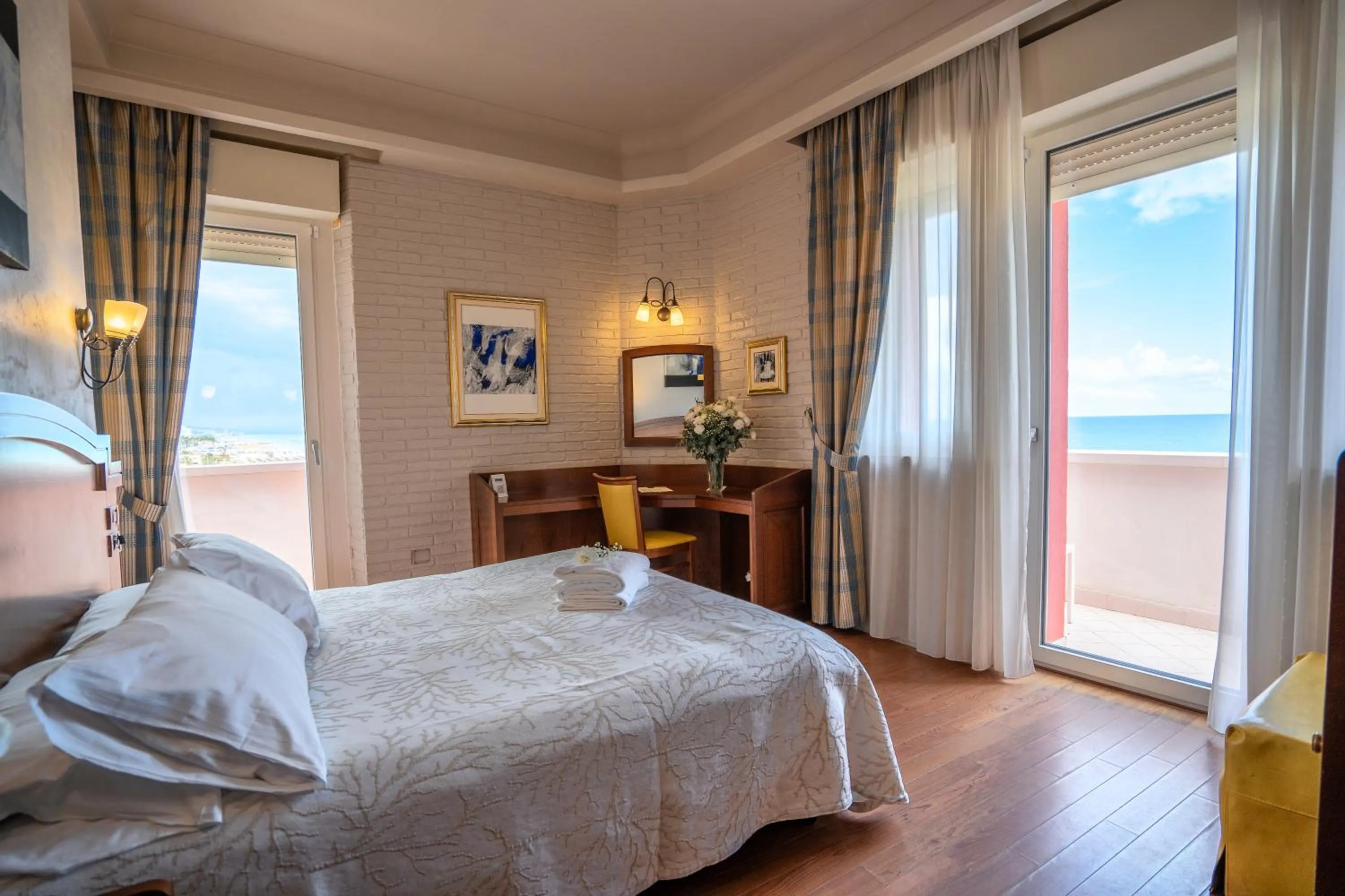 Bed in Art Hotel Santa Lucia