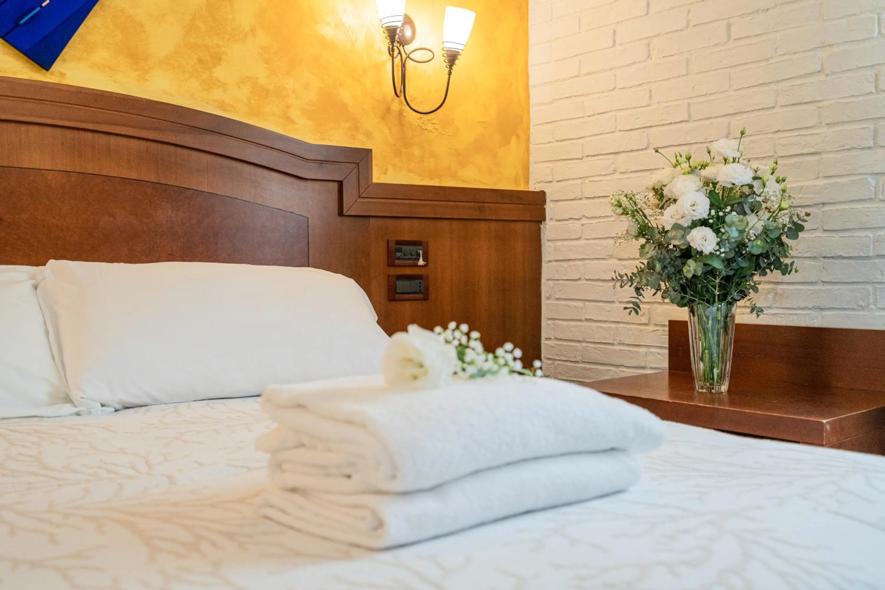 Bed in Art Hotel Santa Lucia