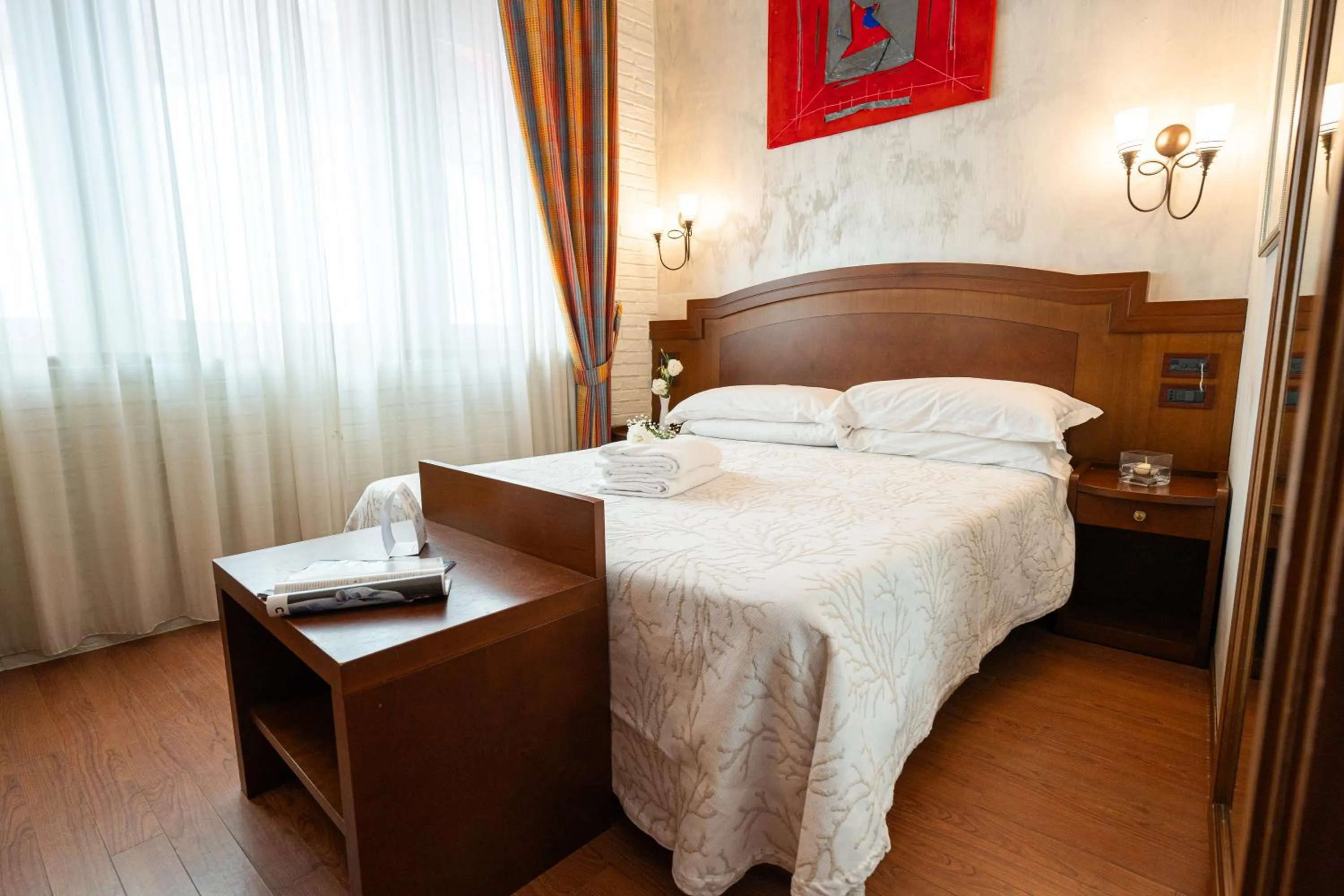 Bed in Art Hotel Santa Lucia