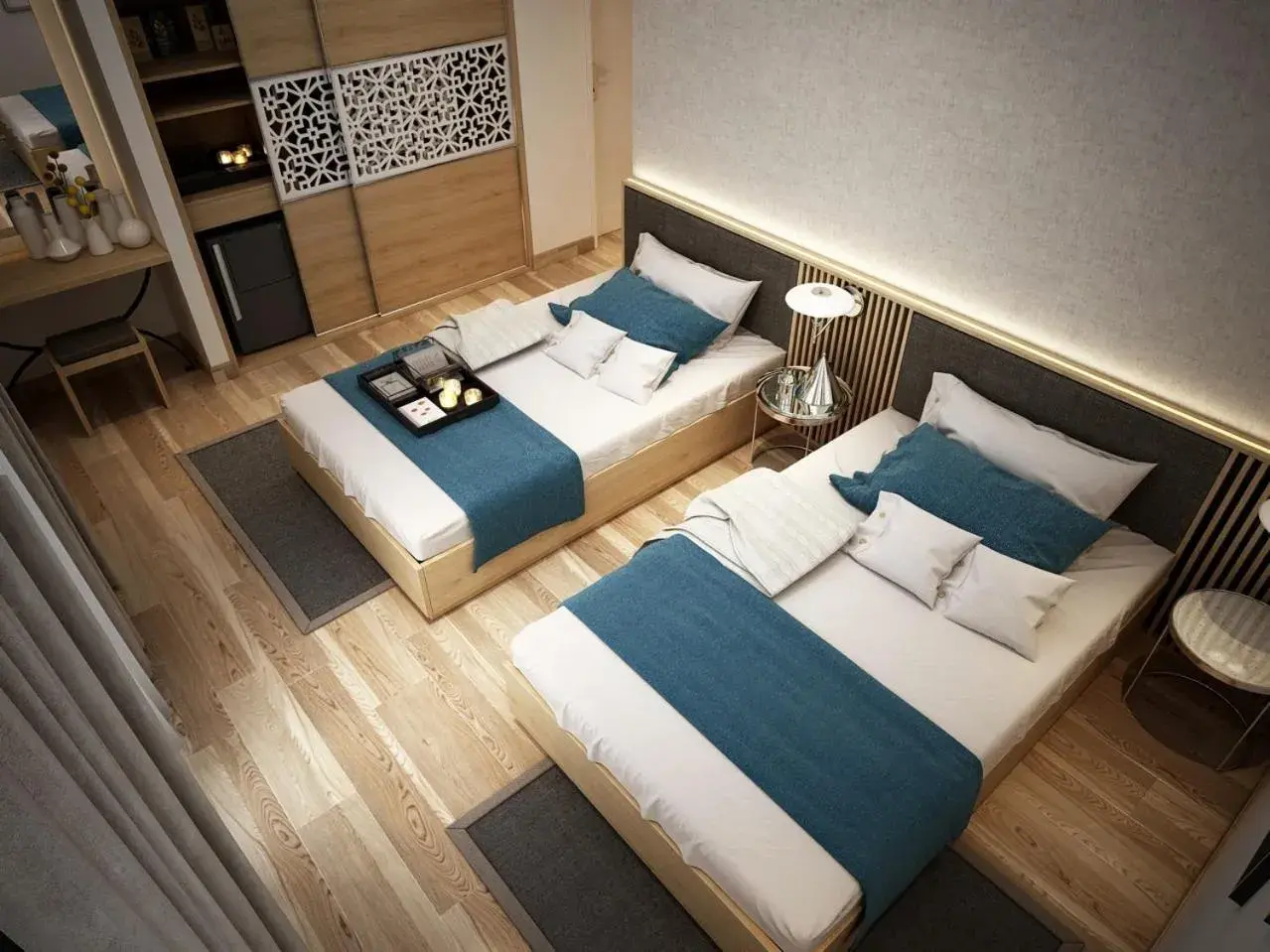 Bed in Villas at Oceanami Resort Bed in Villas at Oceanami Resort