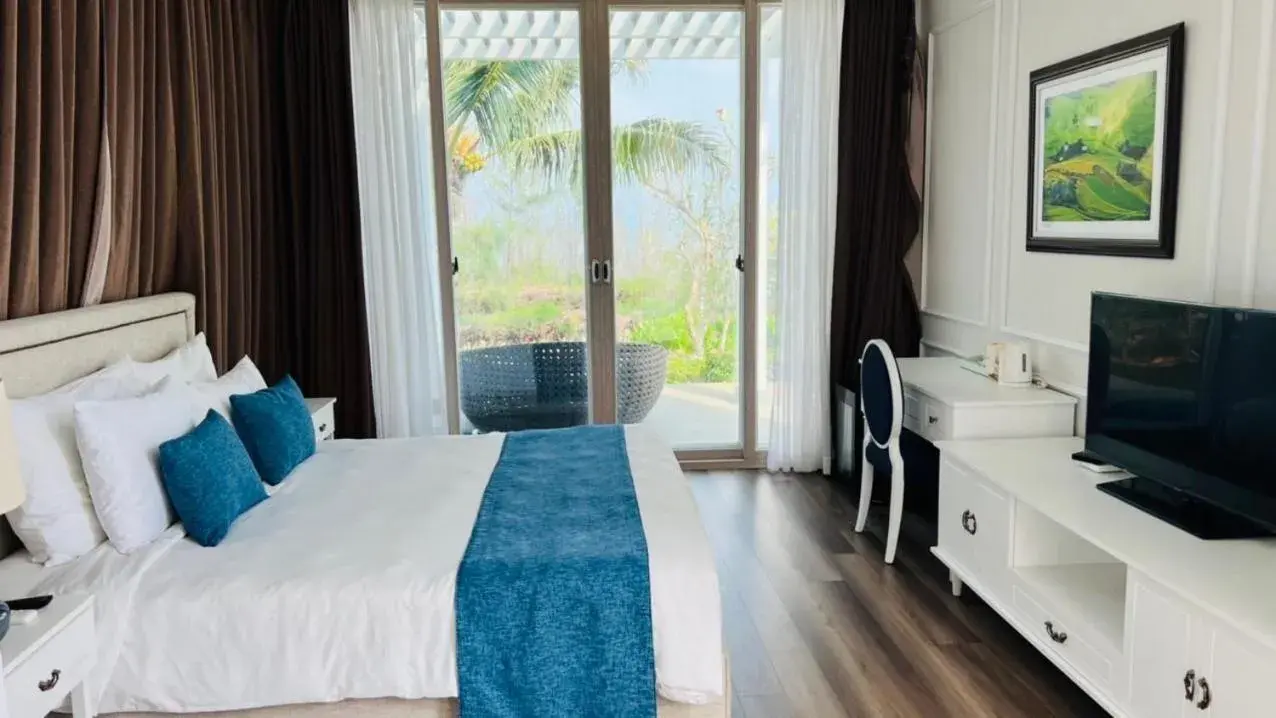 Bed in Villas at Oceanami Resort Bed in Villas at Oceanami Resort