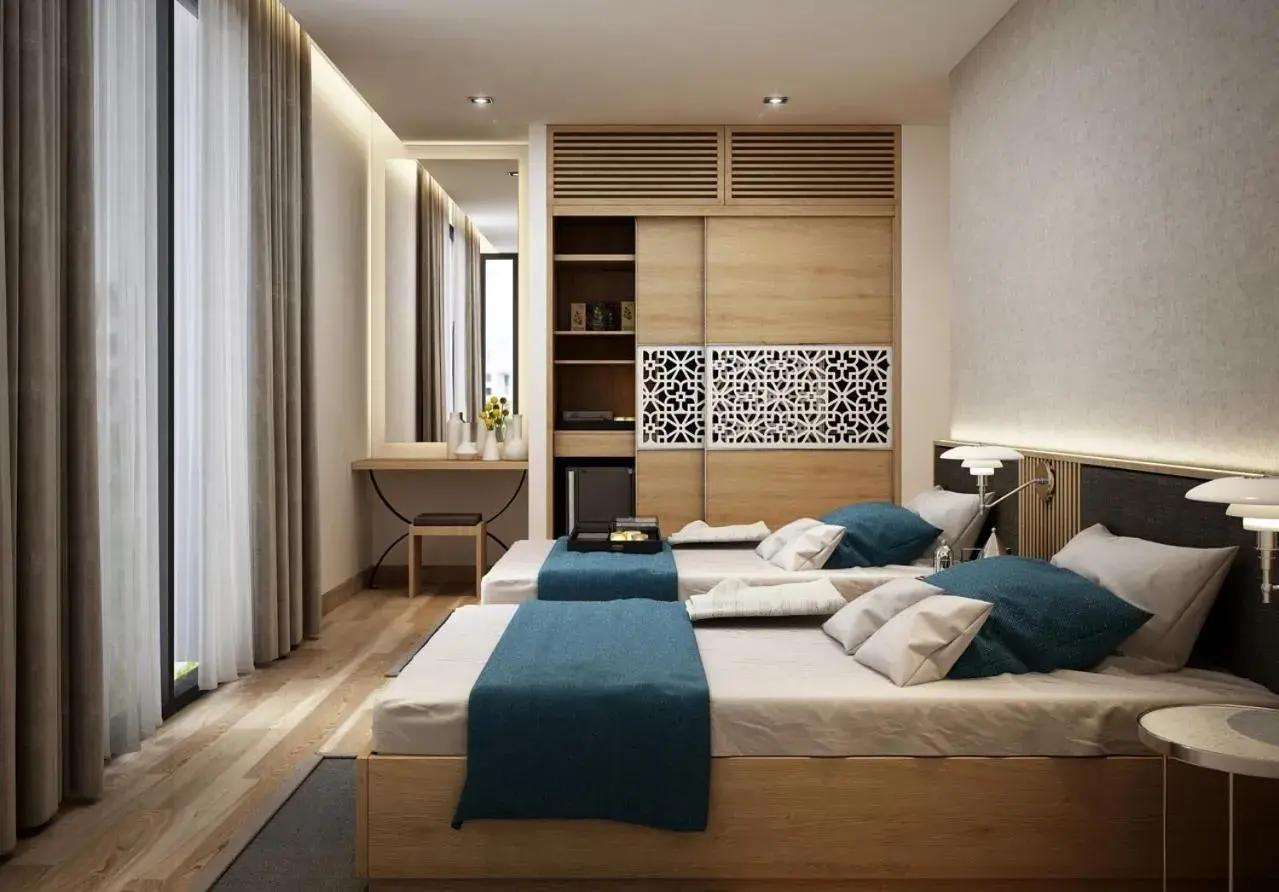 Bed in Villas at Oceanami Resort Bed in Villas at Oceanami Resort