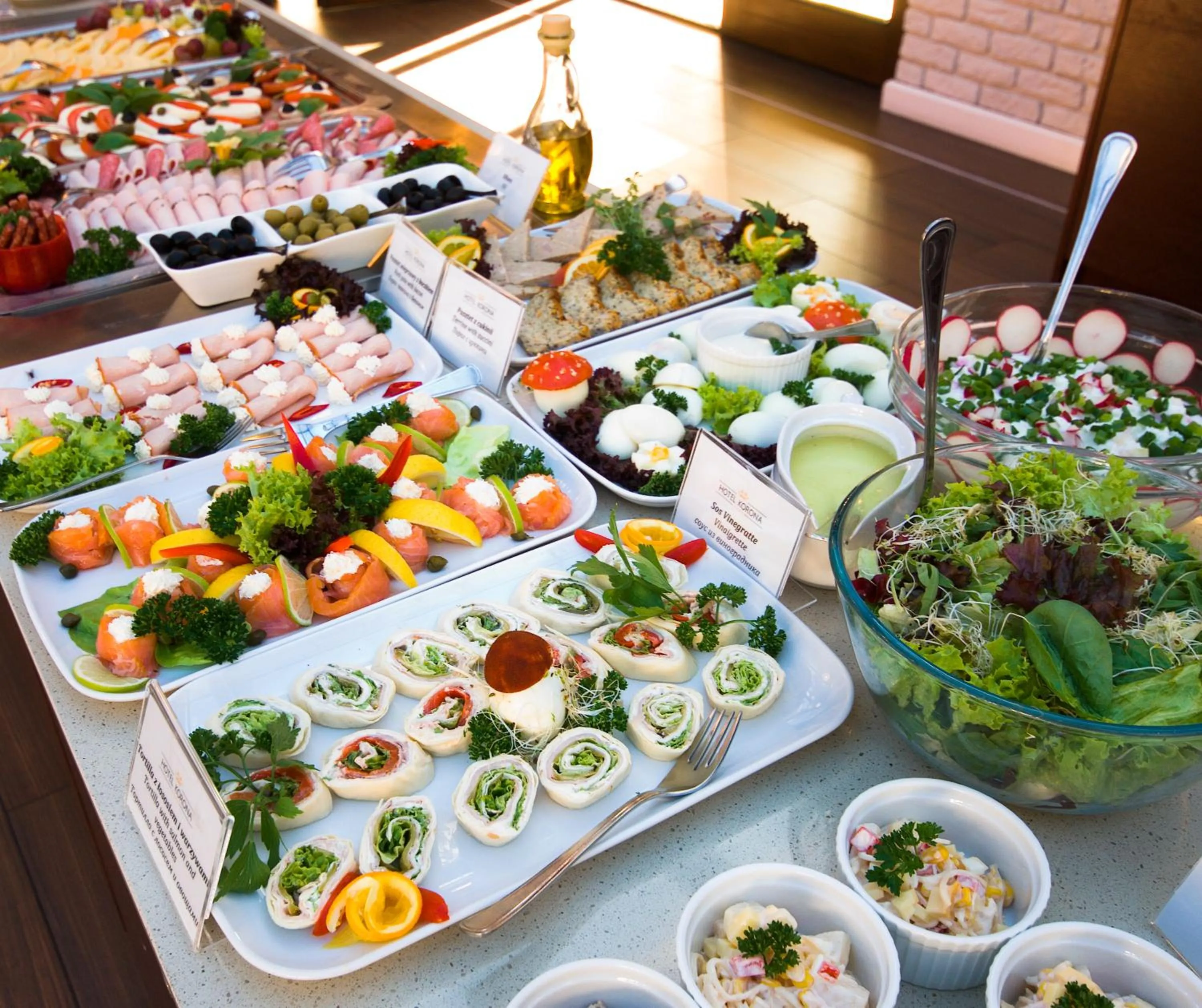 Buffet breakfast in Hotel Korona Spa & Wellness