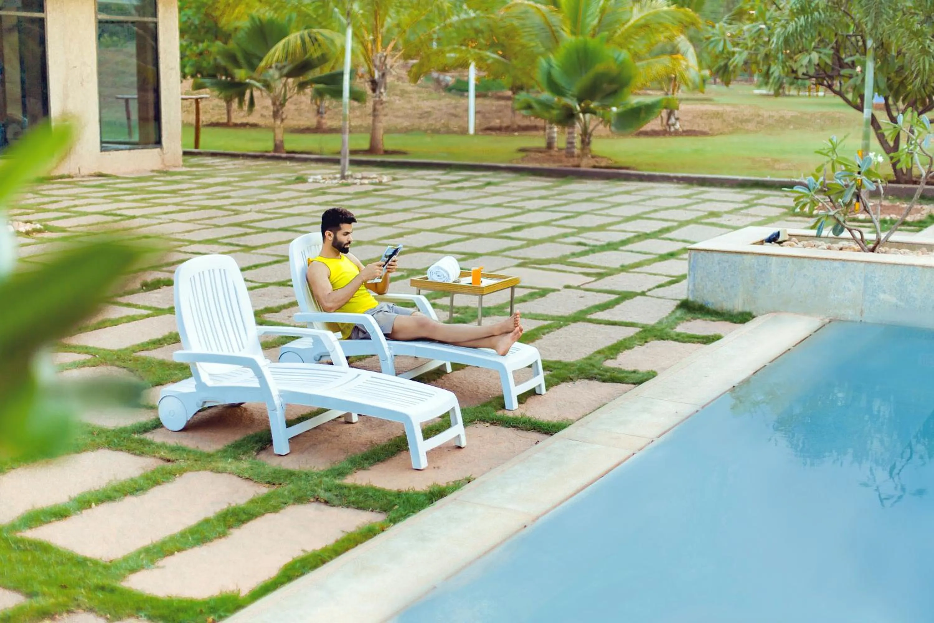 Swimming pool in Hyatt Place Hampi