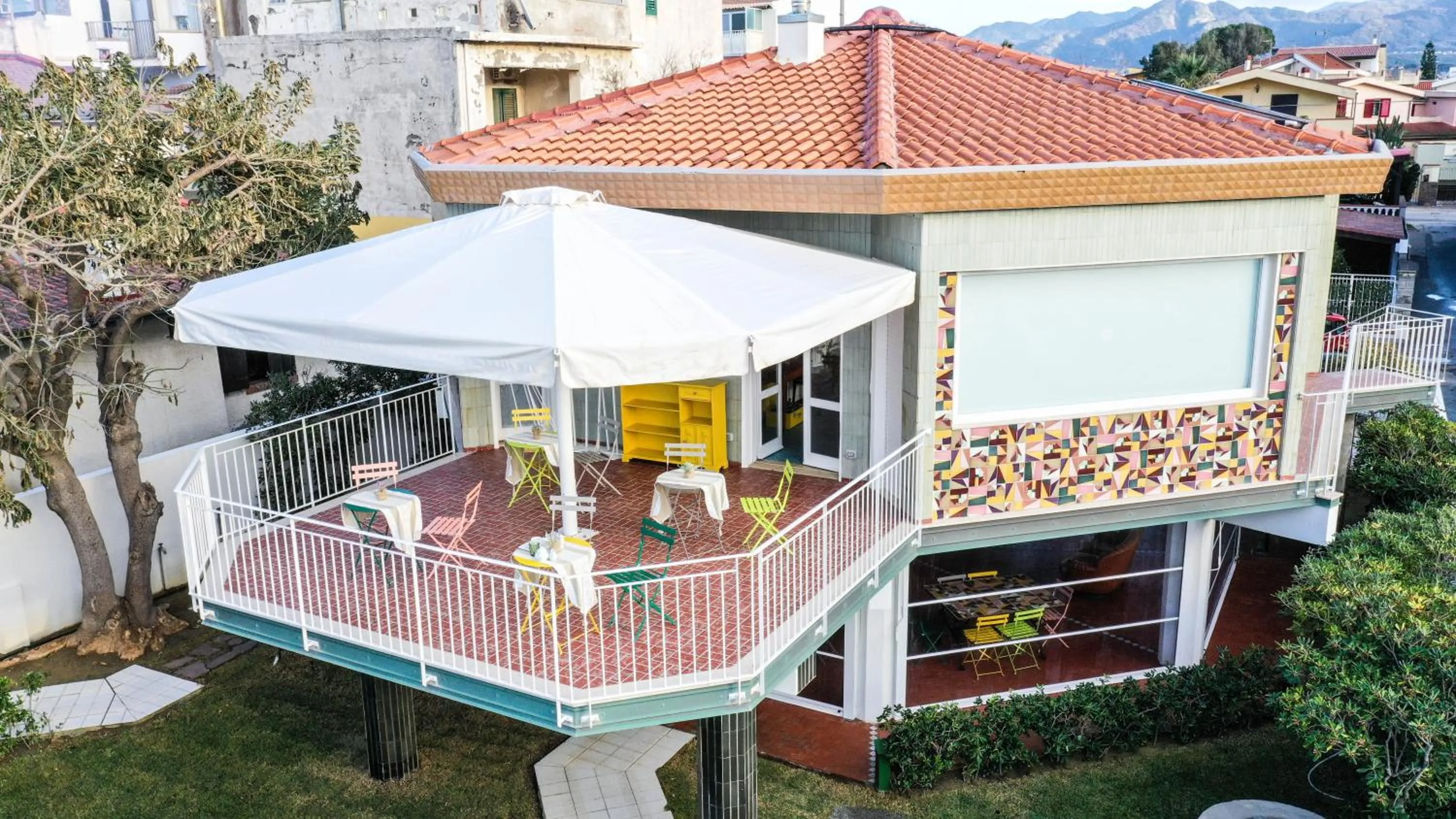 Bird's eye view in LA FORESTERIA DI MAESTINA