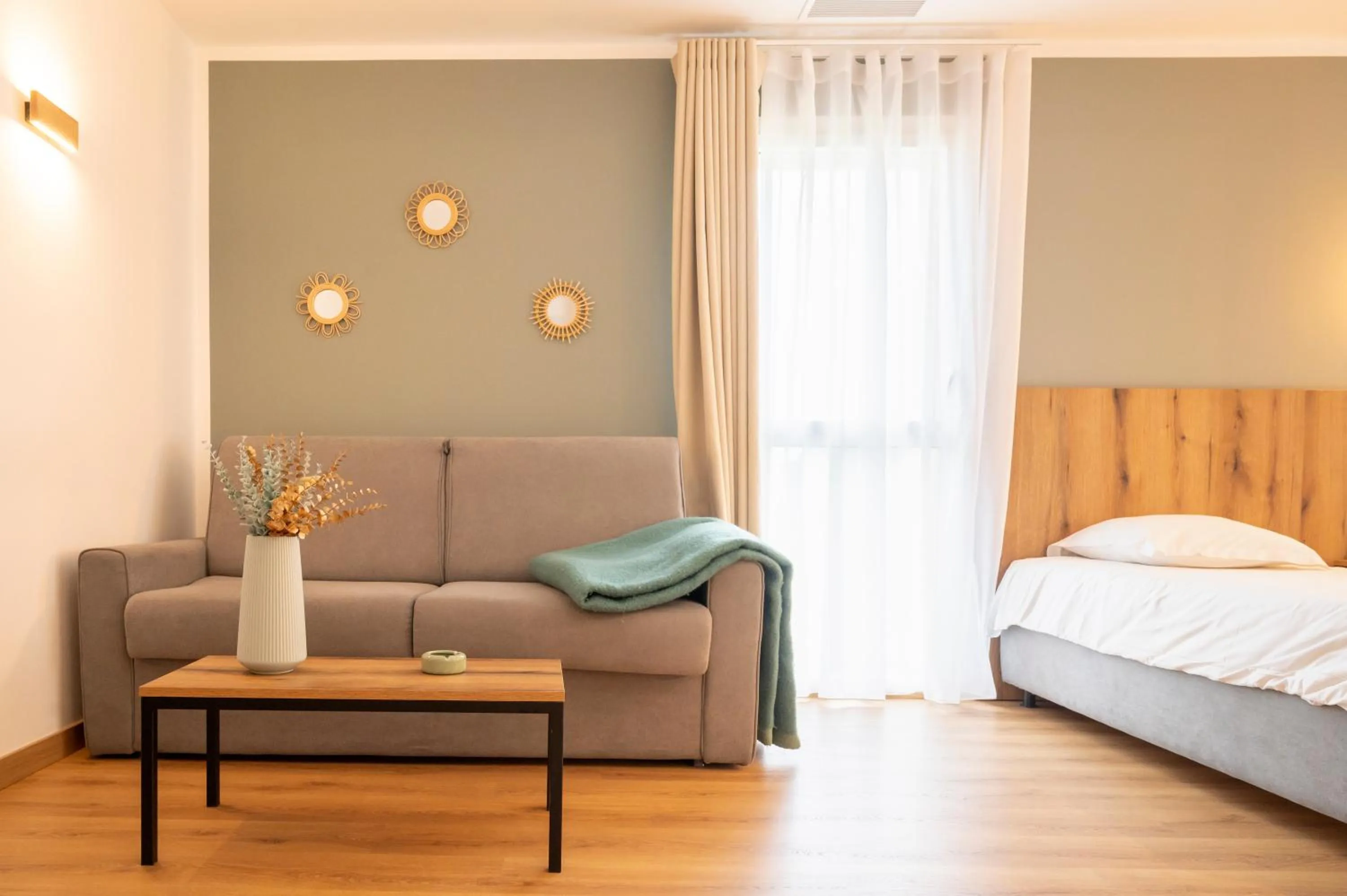 Bed in Auberge les Oliviers