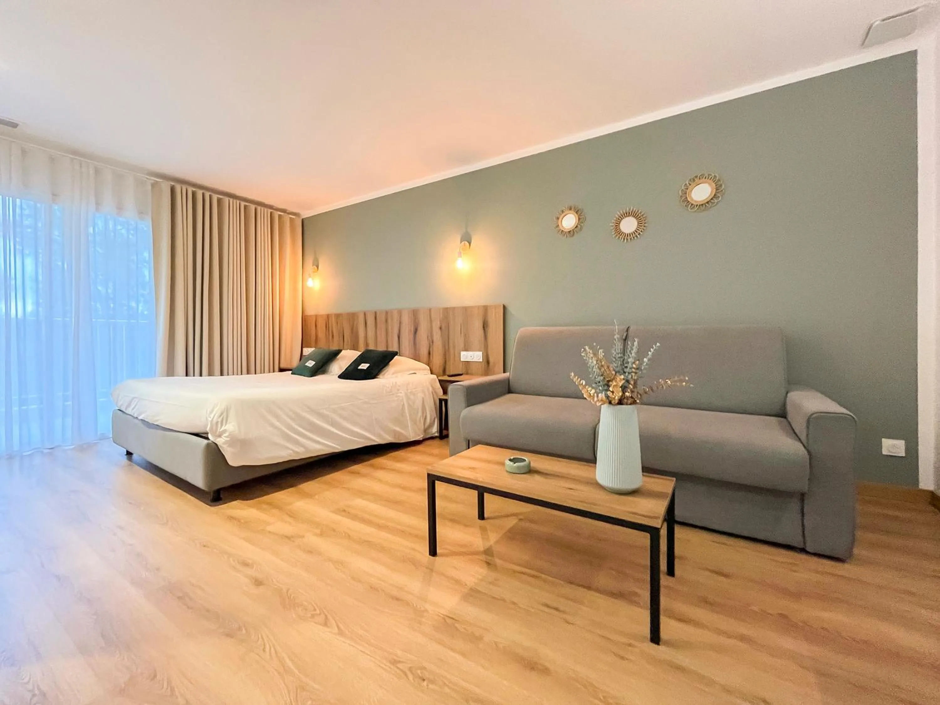 Bed in Auberge les Oliviers