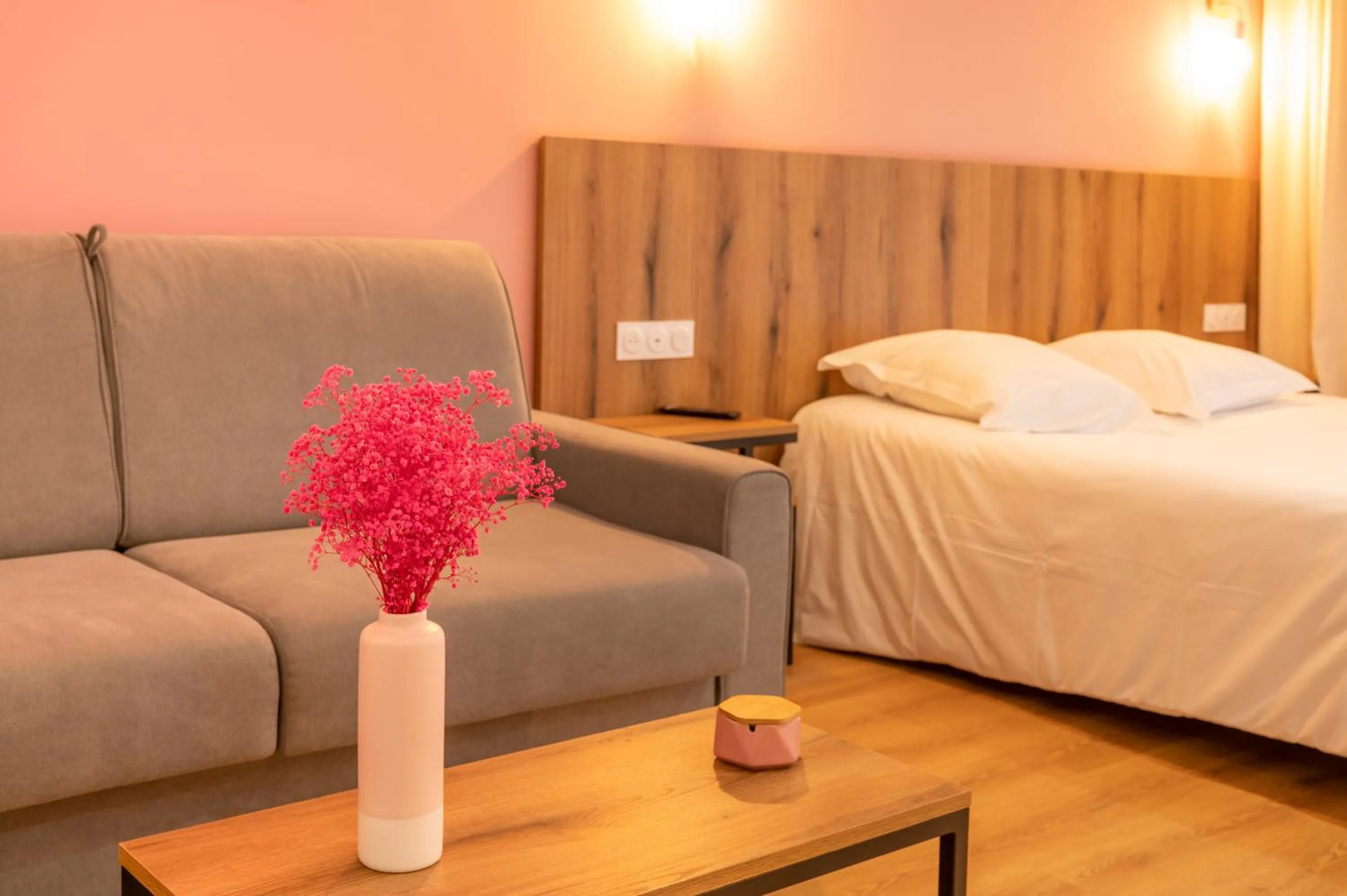 Bed in Auberge les Oliviers