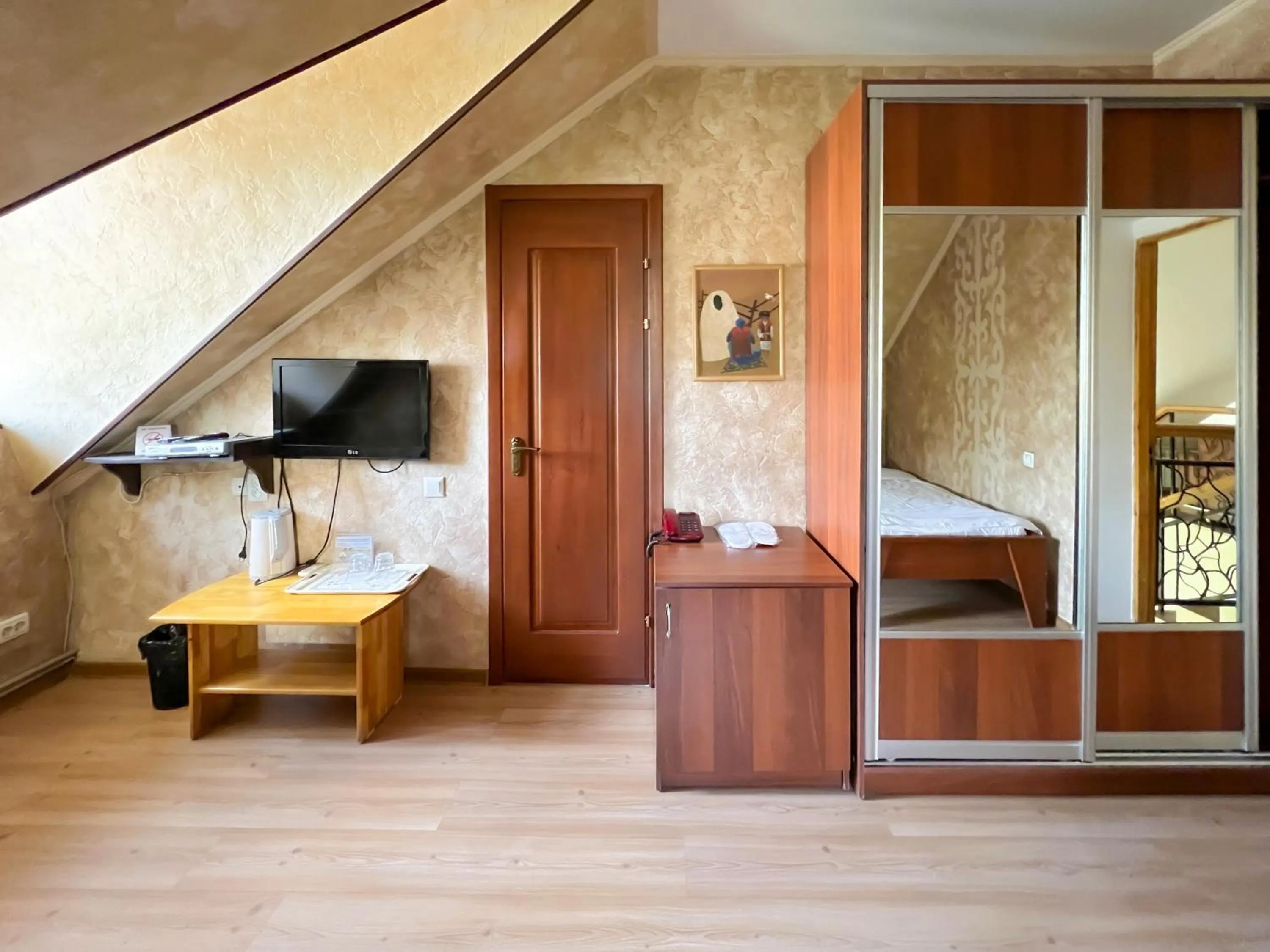 Bed in Asian Mountains