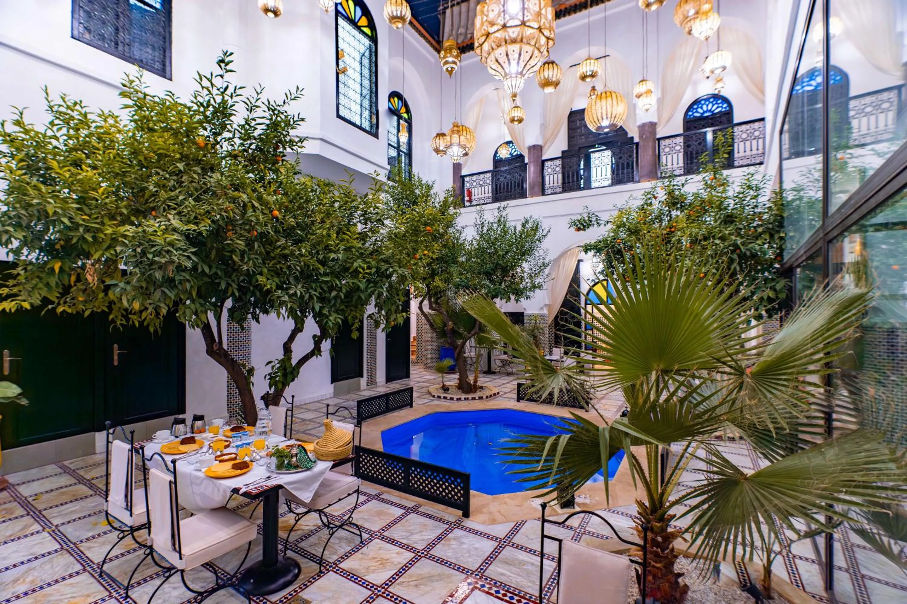 Patio in Riad Dar Dialkoum