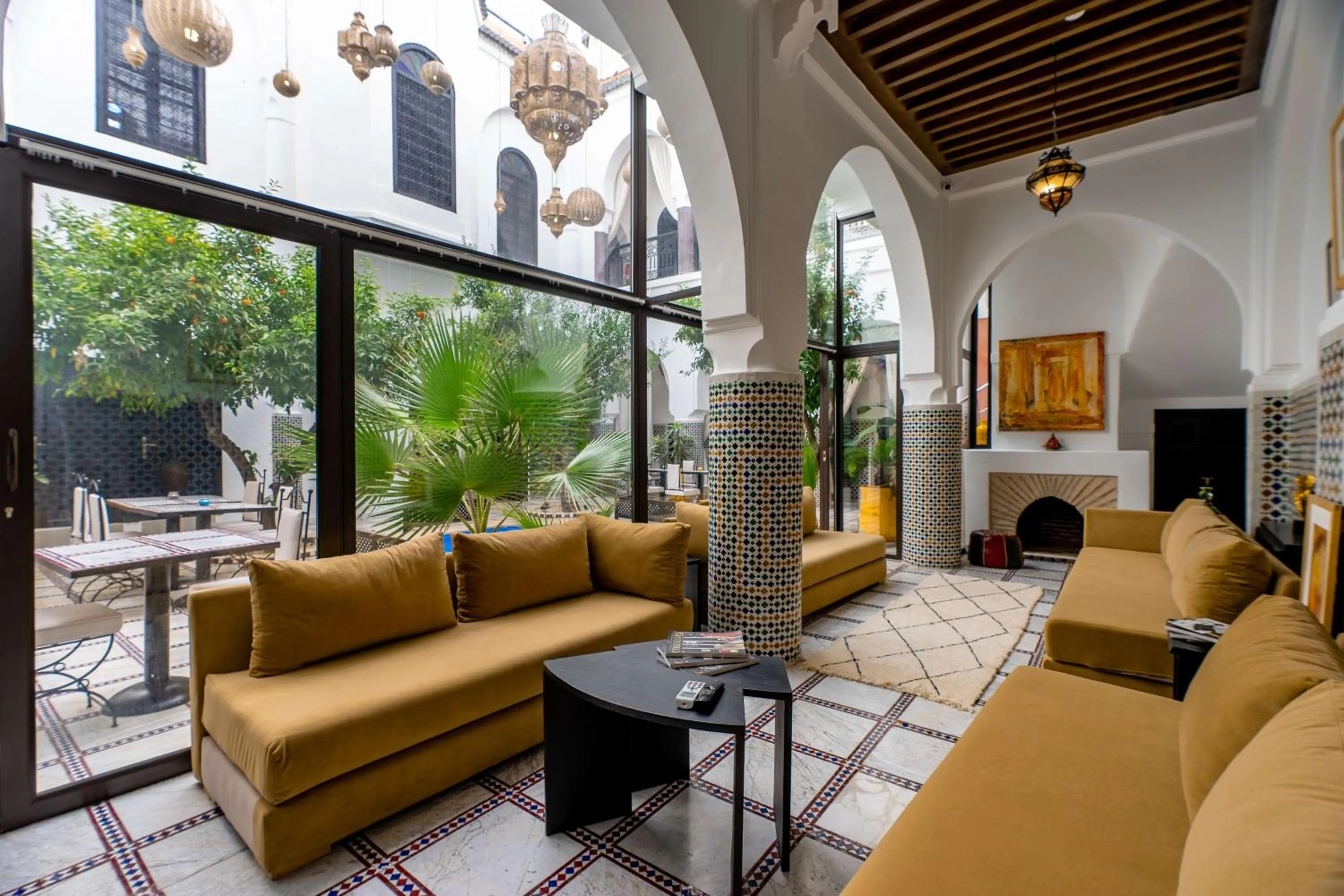 Living room in Riad Dar Dialkoum