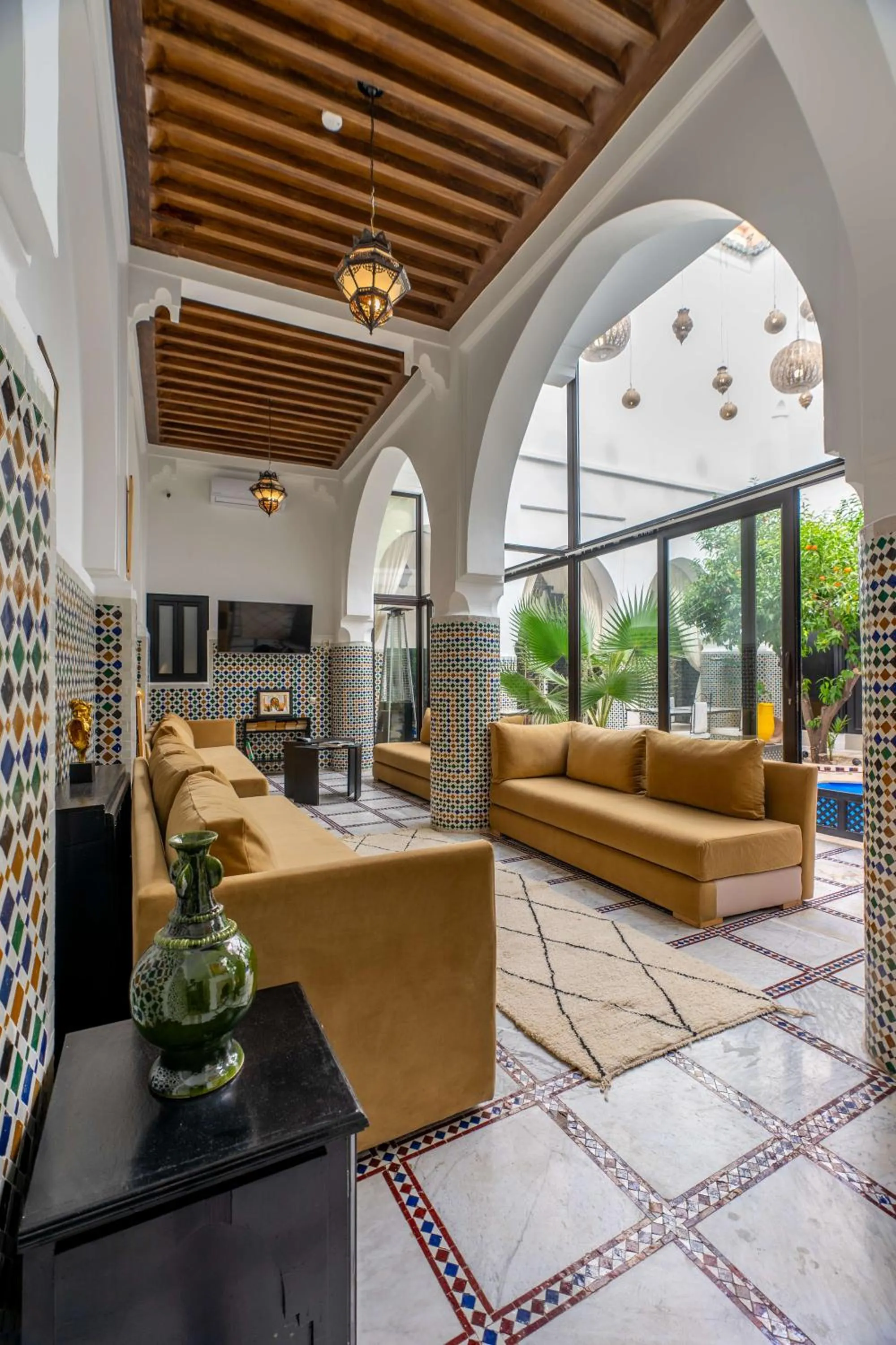 Living room in Riad Dar Dialkoum