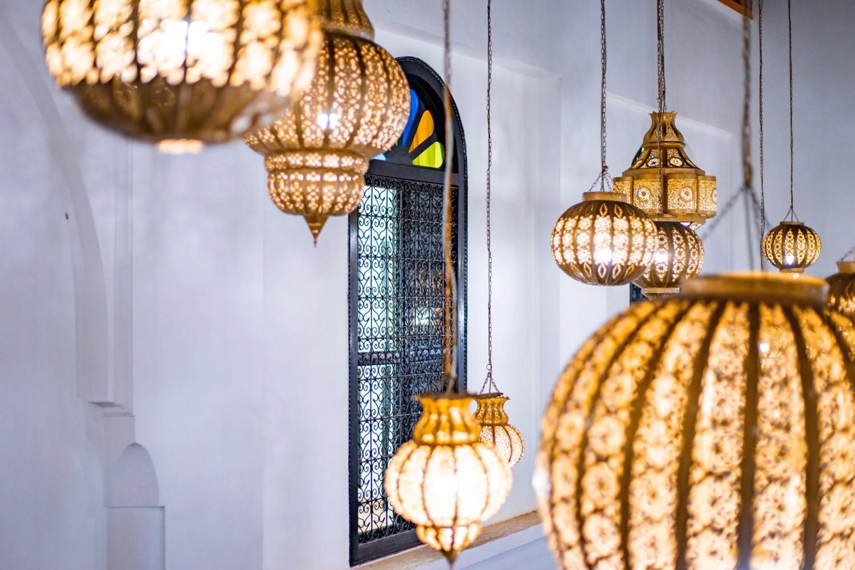 Decorative detail in Riad Dar Dialkoum