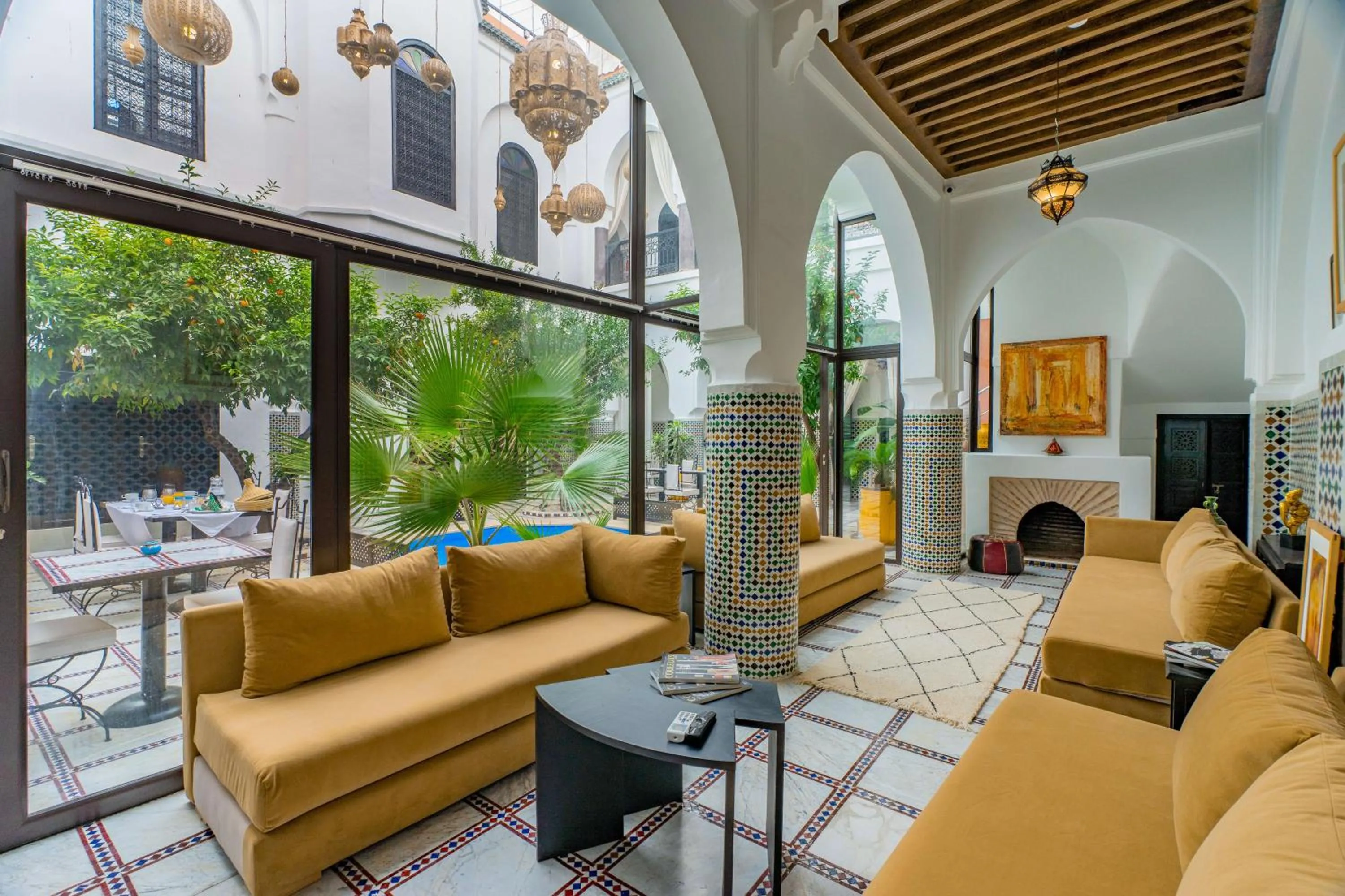 Living room in Riad Dar Dialkoum
