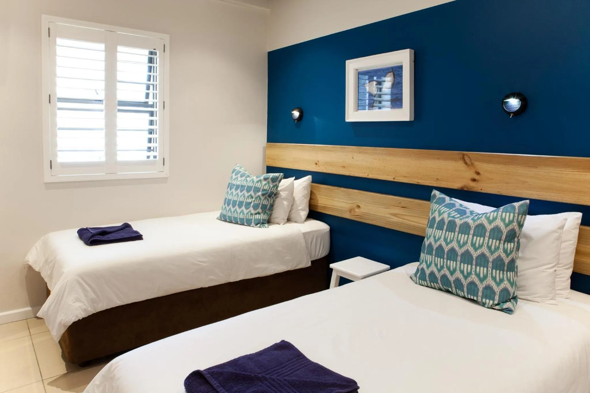 Bedroom, Bed in Plett Beachfront Accommodation