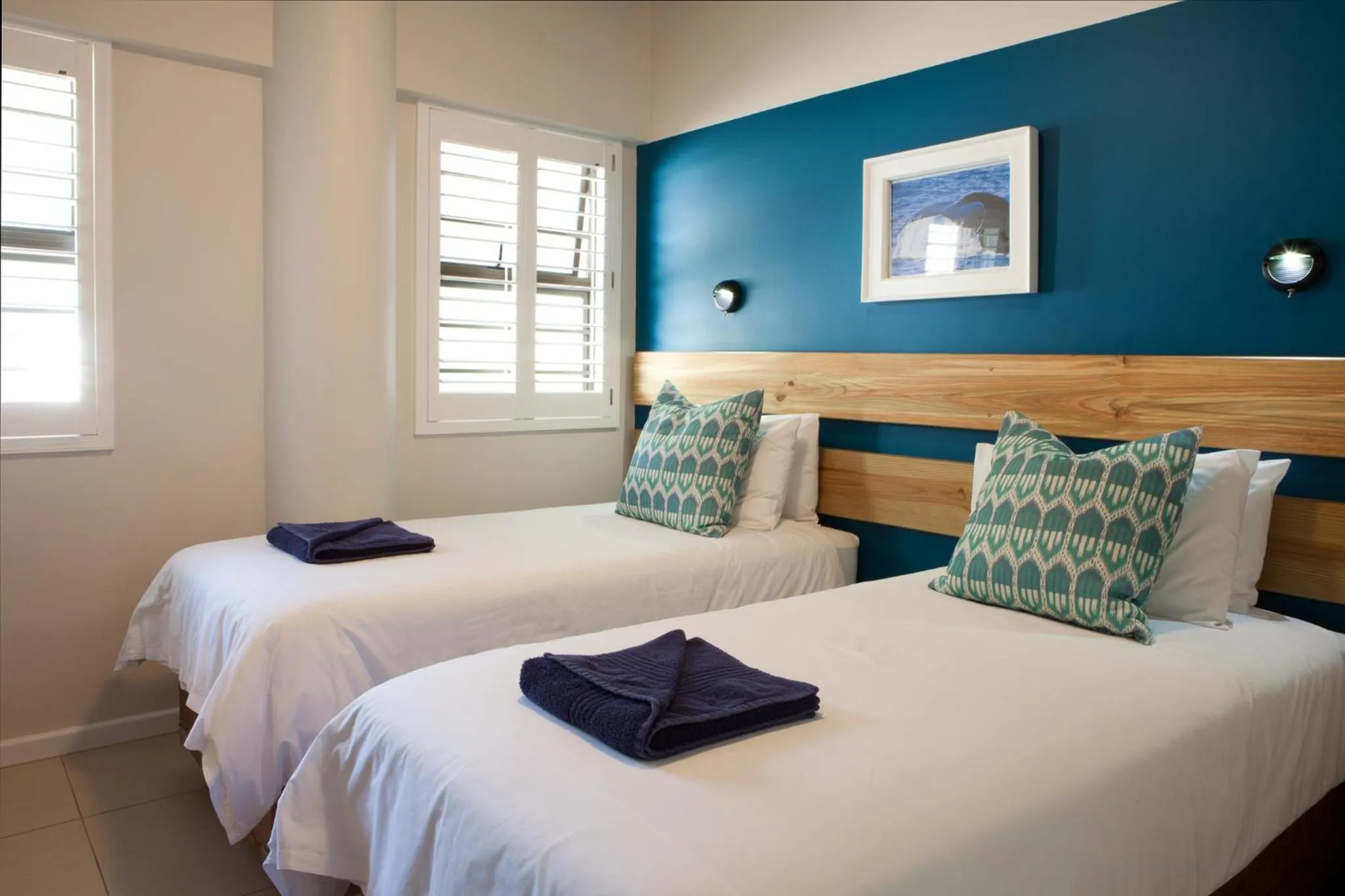 Bedroom, Bed in Plett Beachfront Accommodation