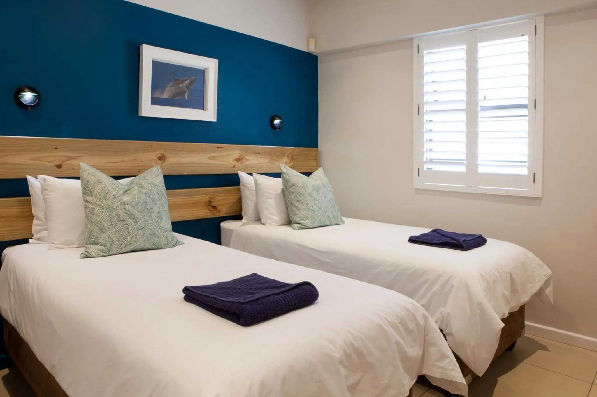 Bedroom, Bed in Plett Beachfront Accommodation