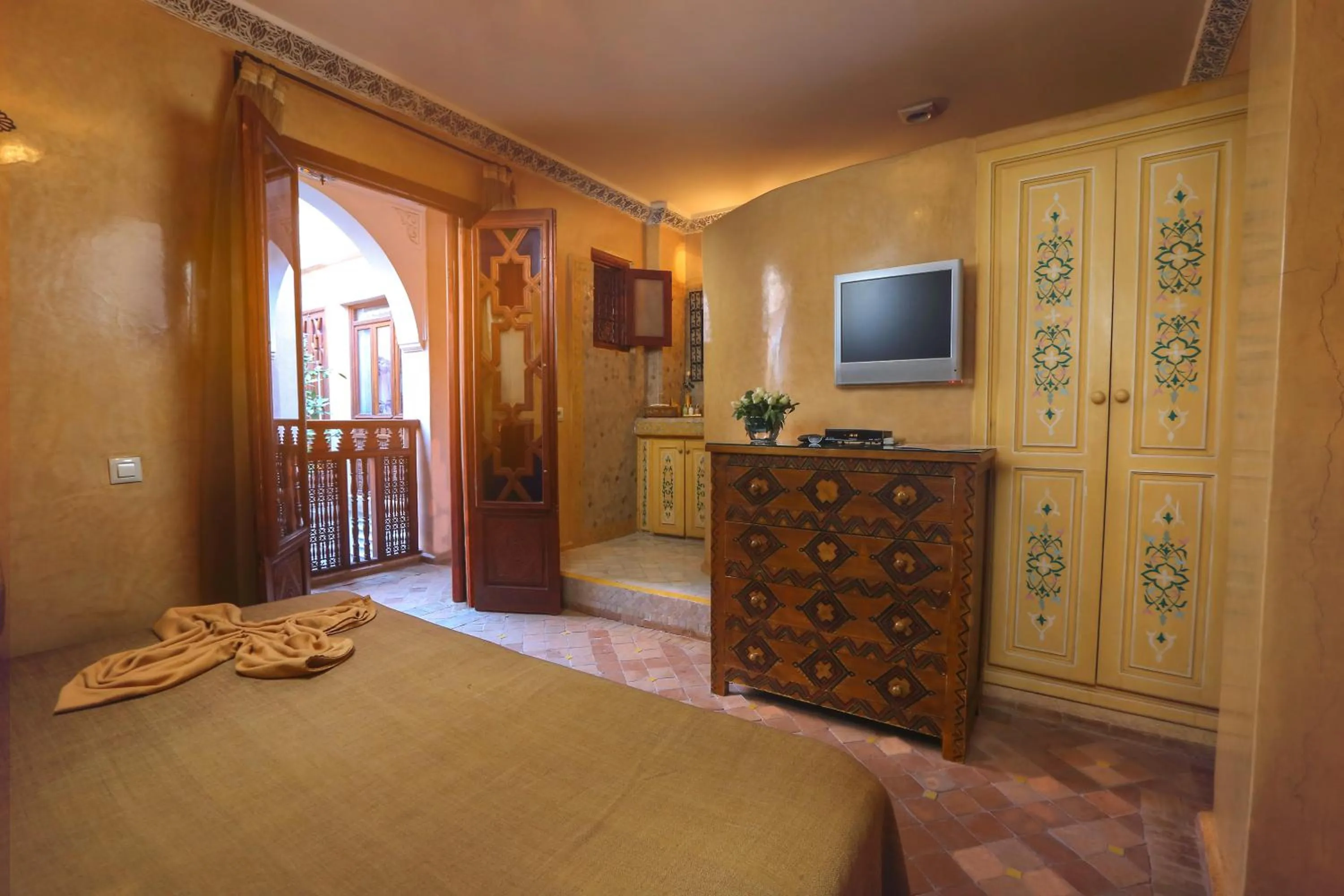 TV and multimedia, Bed in Riad Turquoise