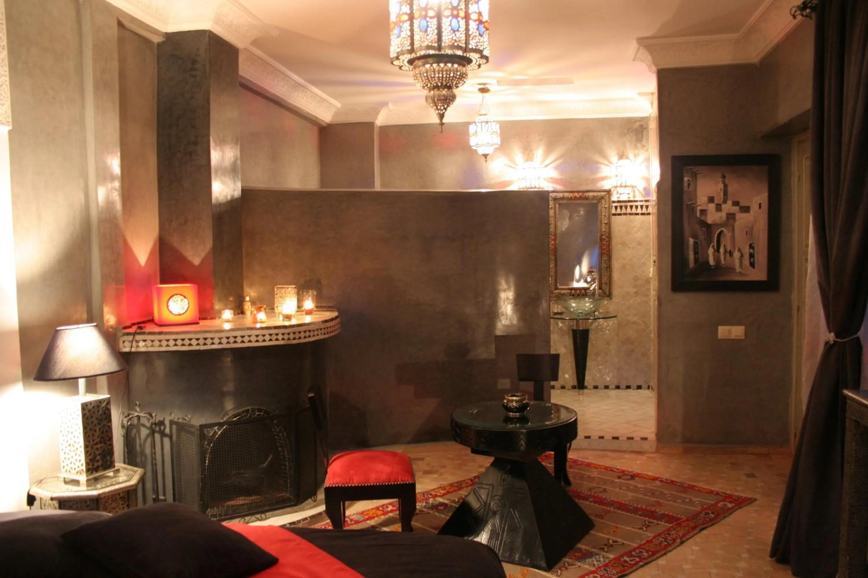 Photo of the whole room in Riad Turquoise