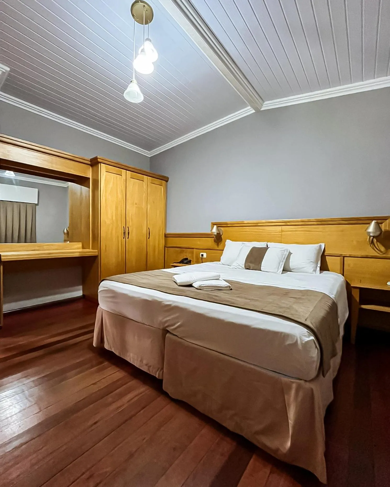 Bed in Hotel Pequeno Bosque