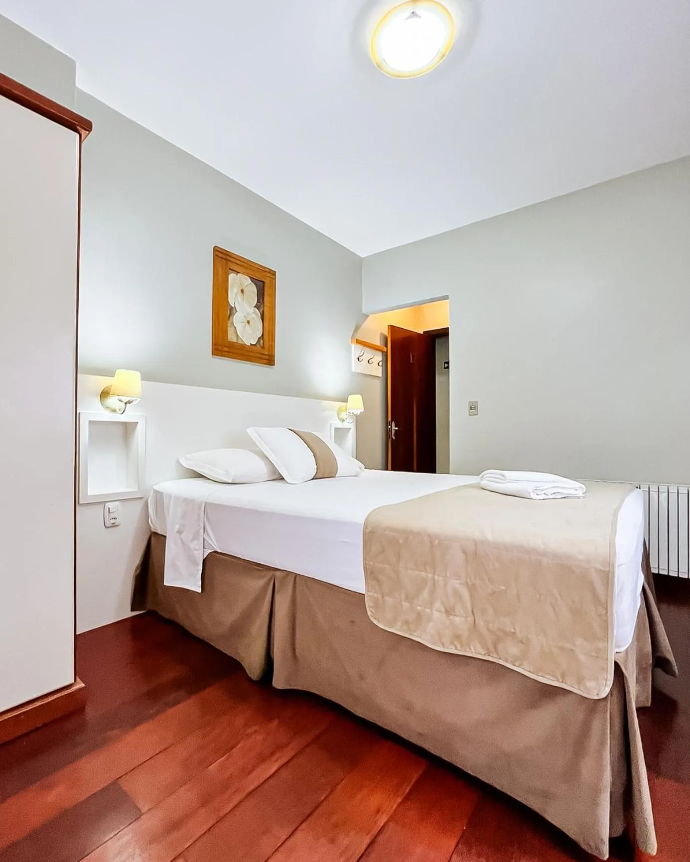 Bed in Hotel Pequeno Bosque