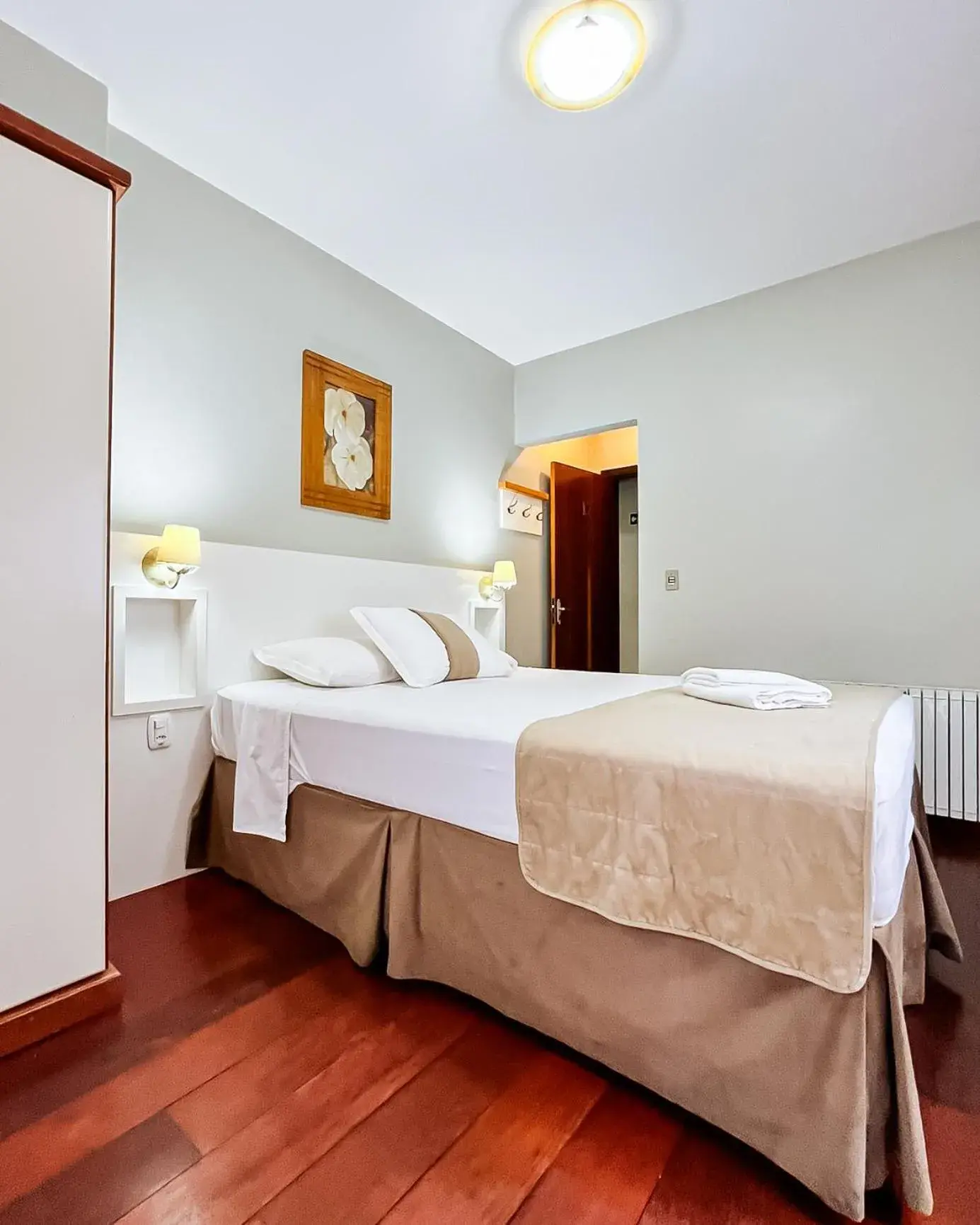 Bed in Hotel Pequeno Bosque Bed in Hotel Pequeno Bosque