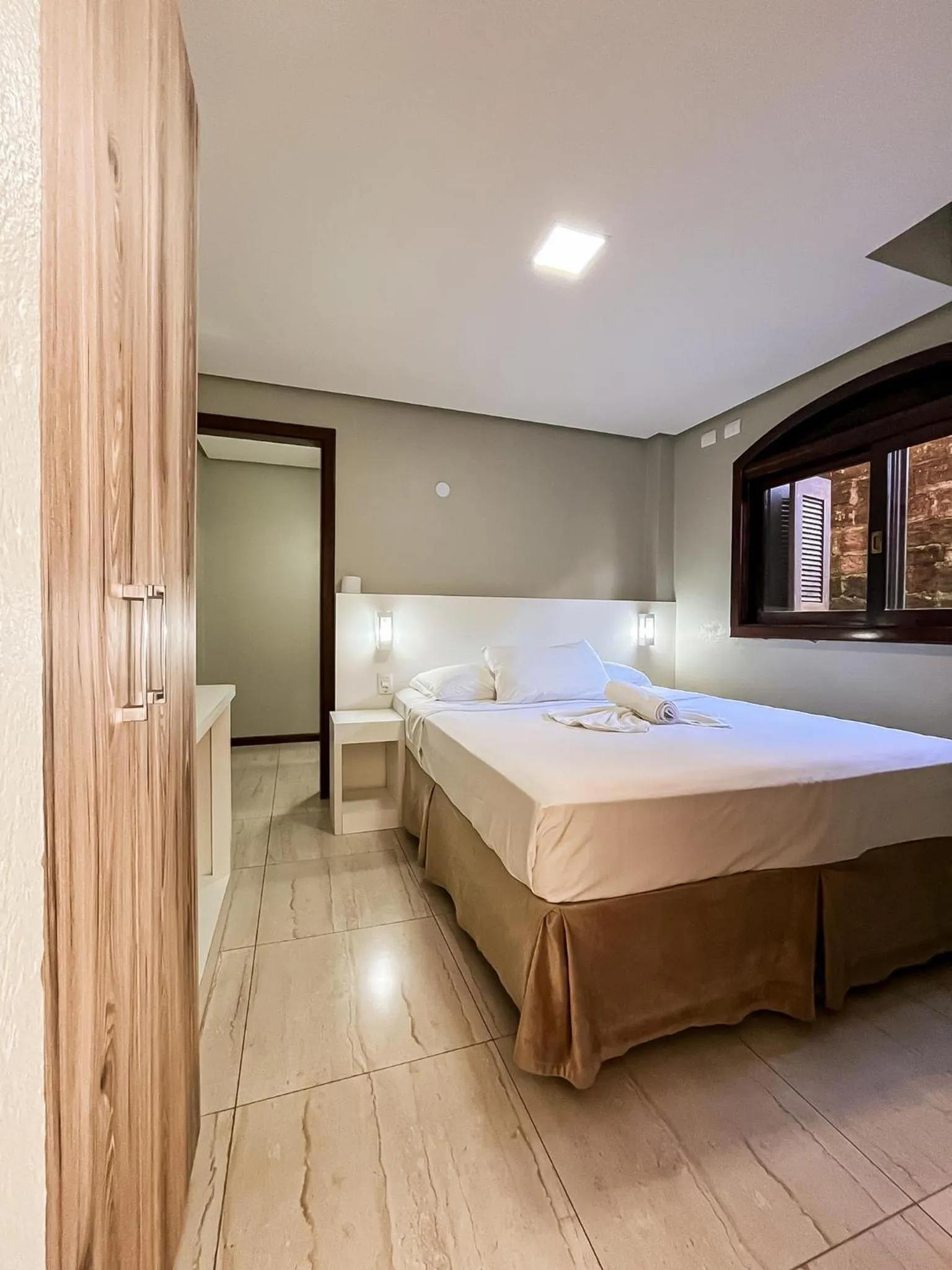 Bed in Hotel Pequeno Bosque