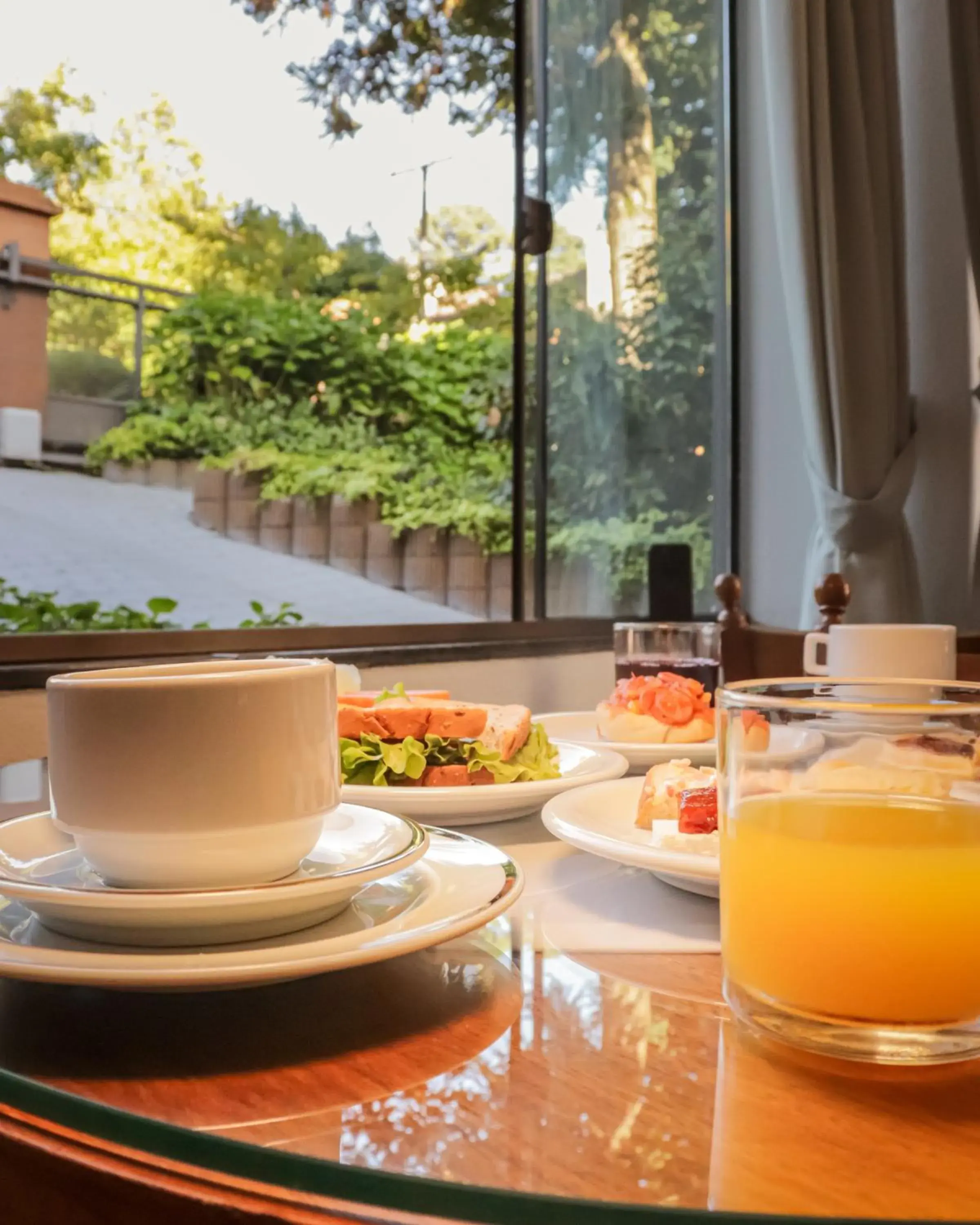 Garden view in Hotel Pequeno Bosque Garden view in Hotel Pequeno Bosque