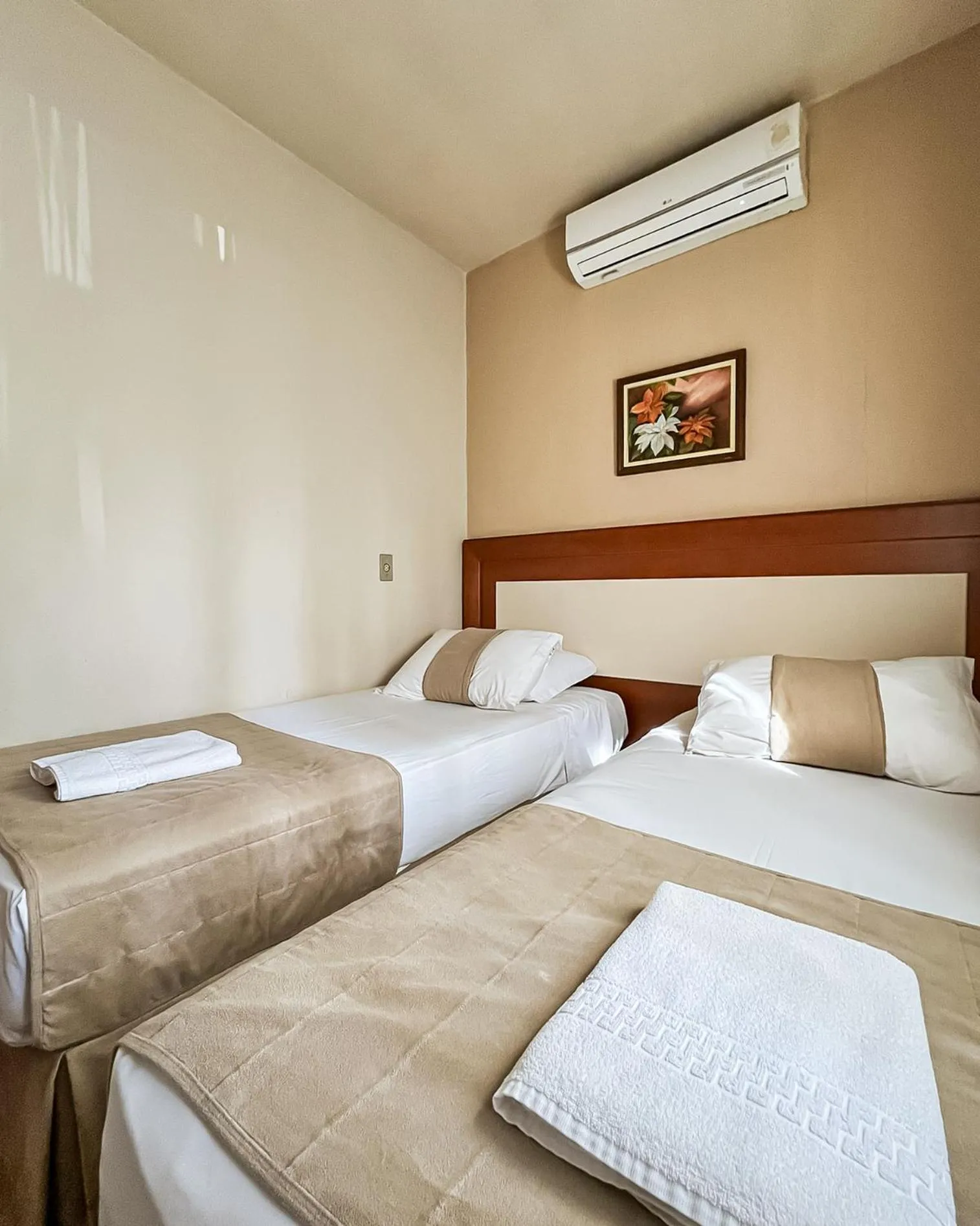 Bed in Hotel Pequeno Bosque