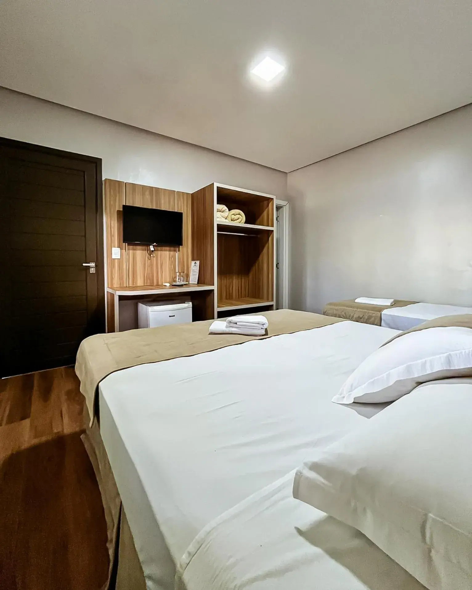 Bed in Hotel Pequeno Bosque Bed in Hotel Pequeno Bosque