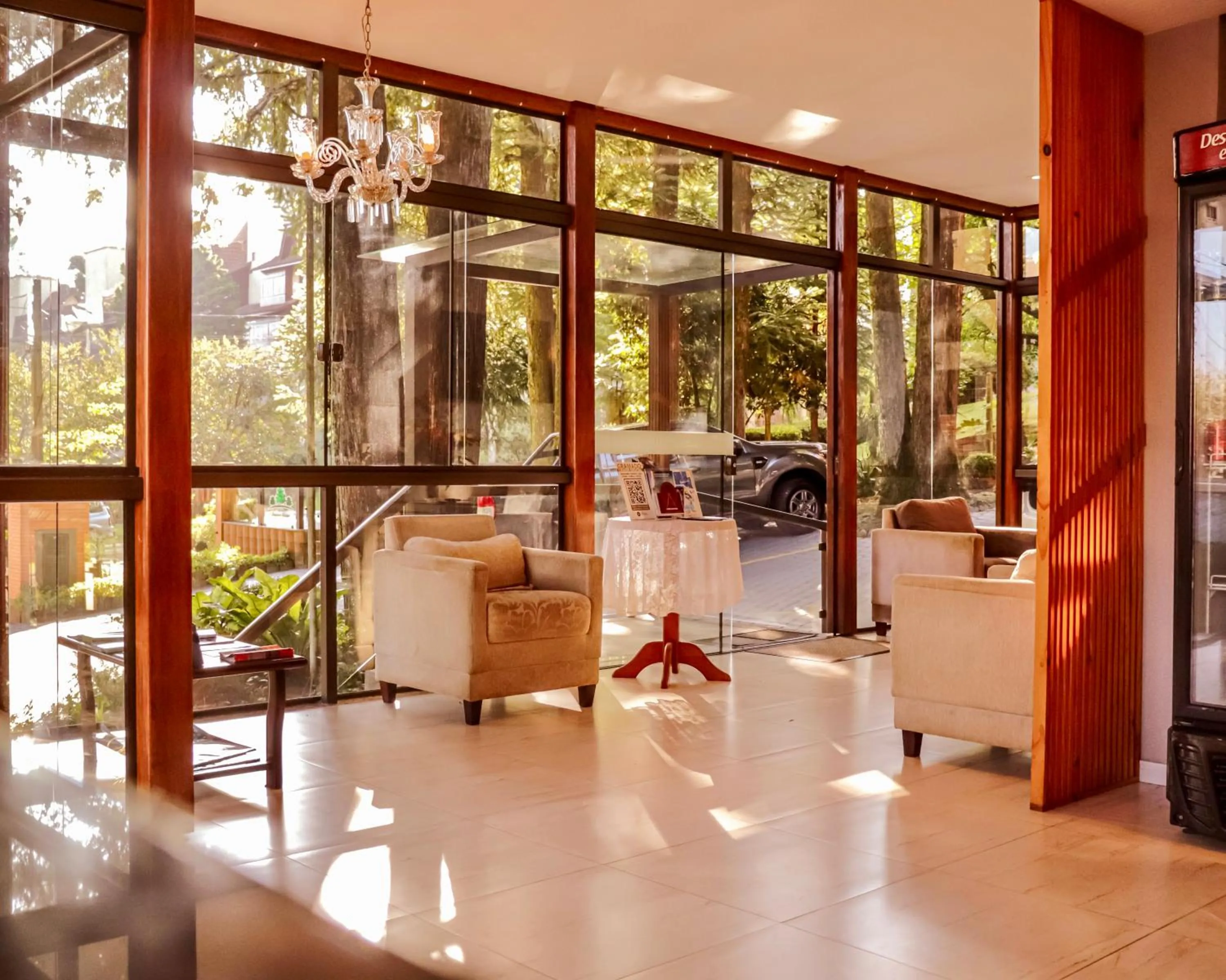 Lobby or reception in Hotel Pequeno Bosque