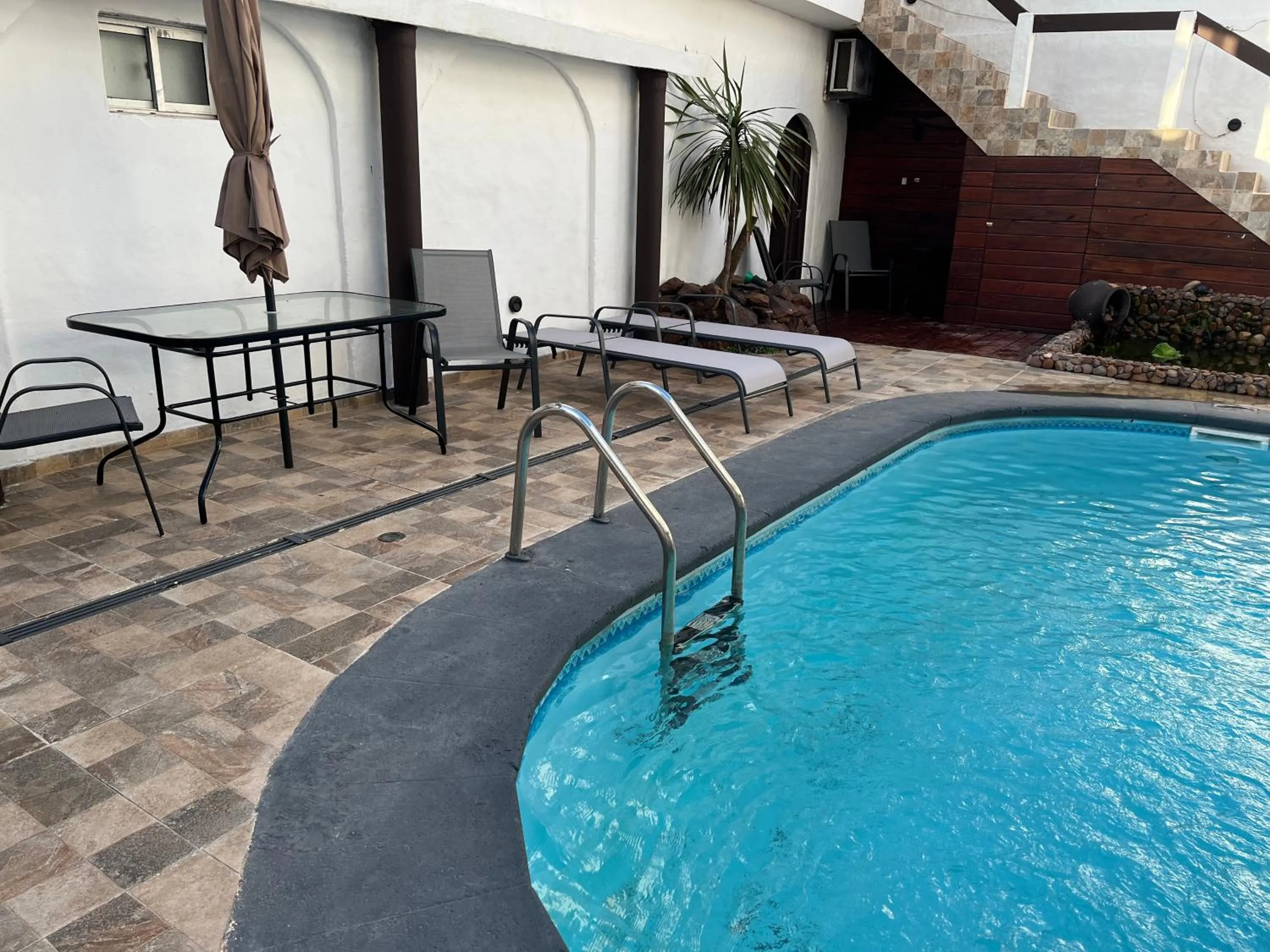 Pool view in Hotel Lujan