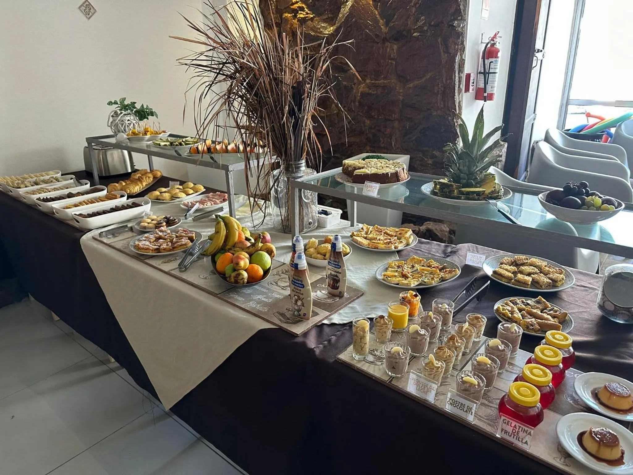 Buffet breakfast in Hotel Lujan