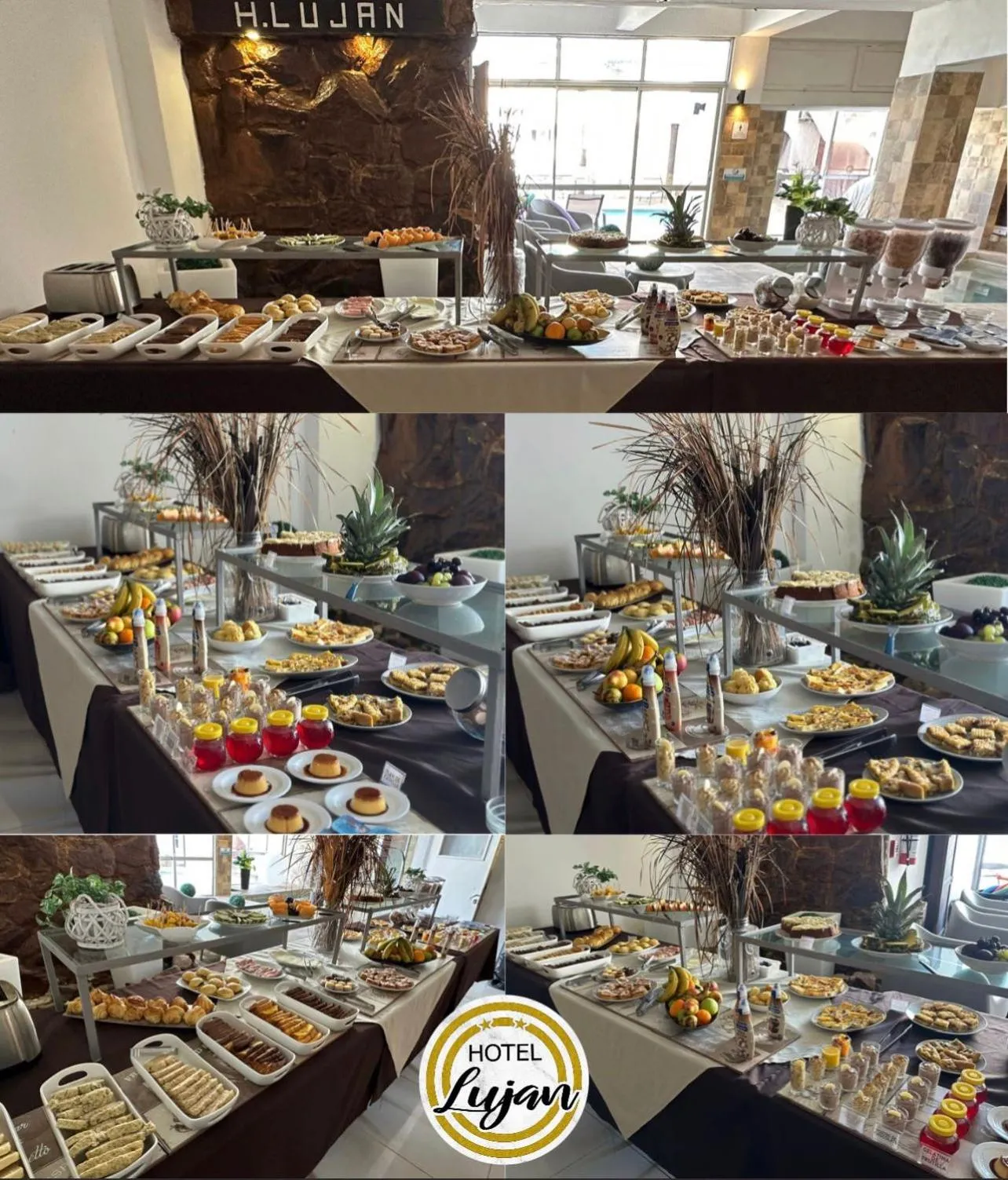Buffet breakfast in Hotel Lujan