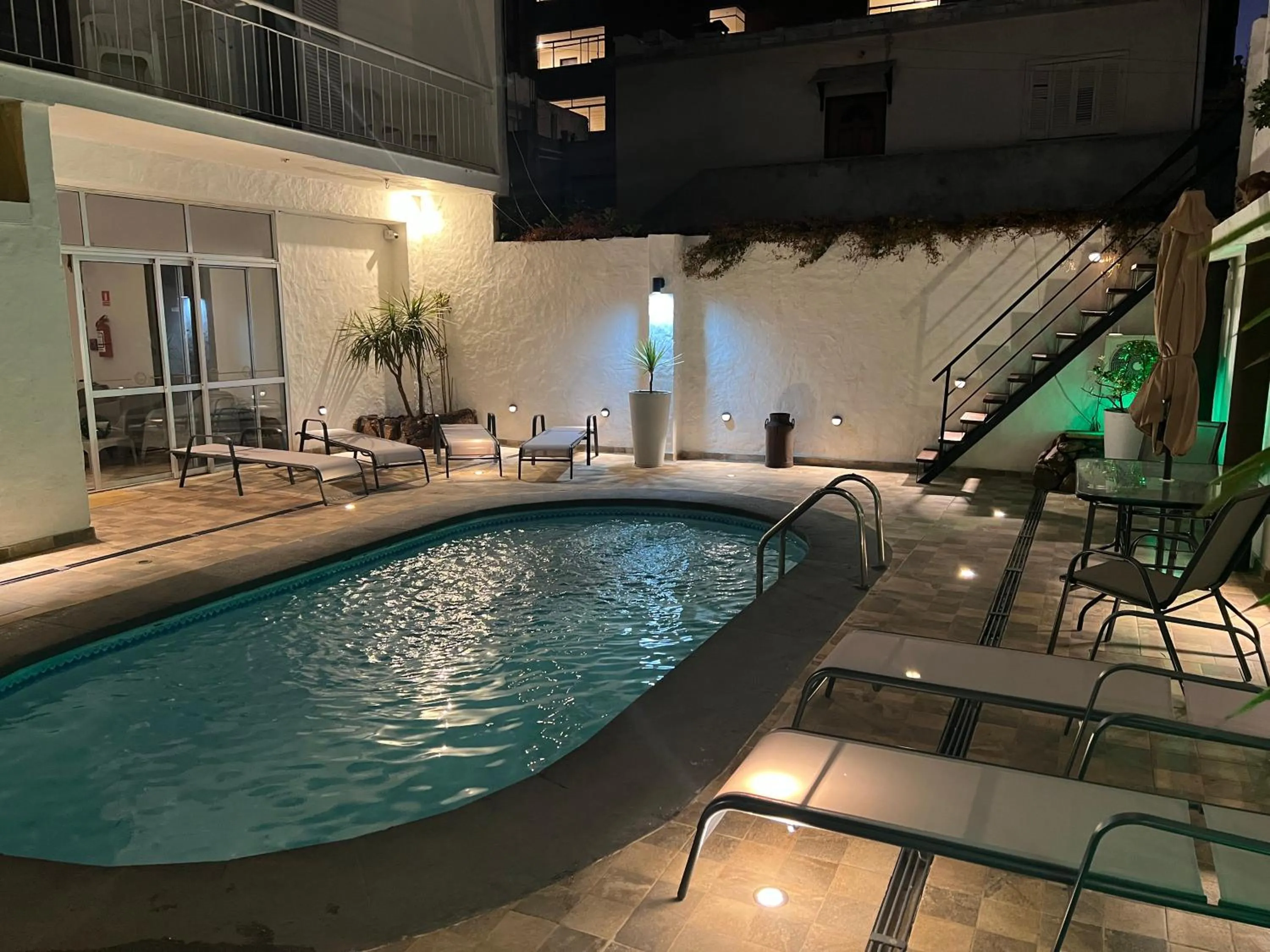 Pool view in Hotel Lujan