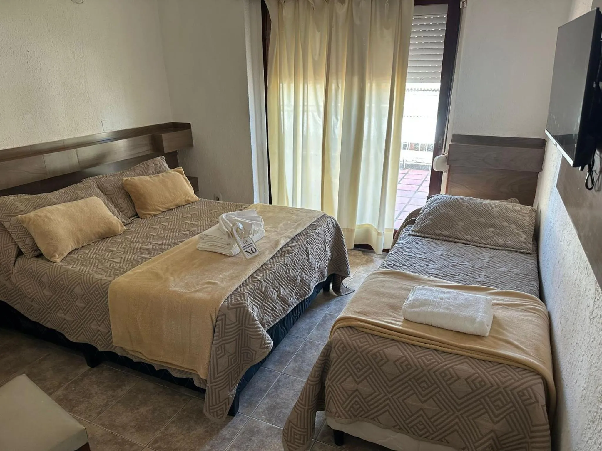 Bed in Hotel Lujan