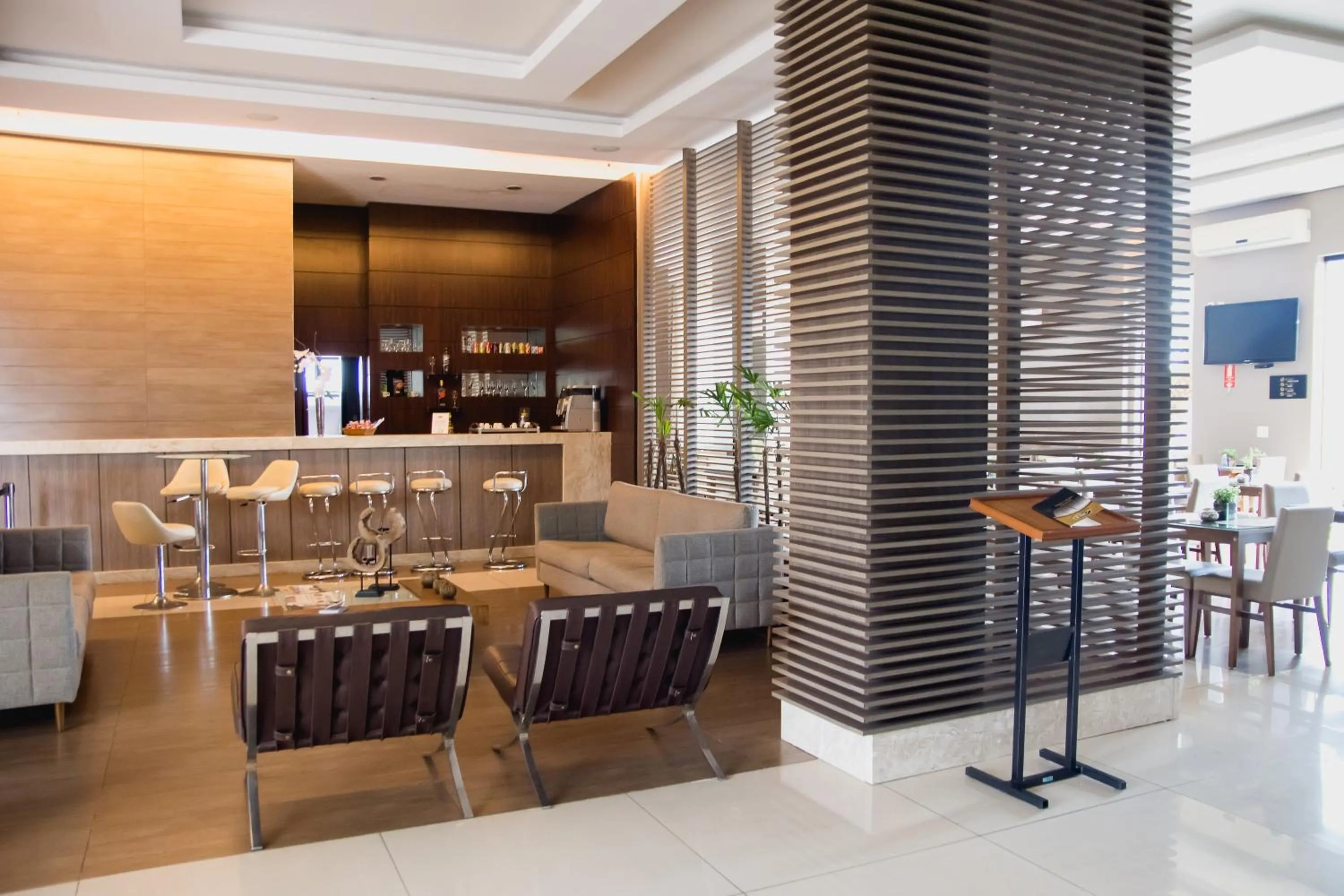 Lobby or reception in Class Hotel Varginha