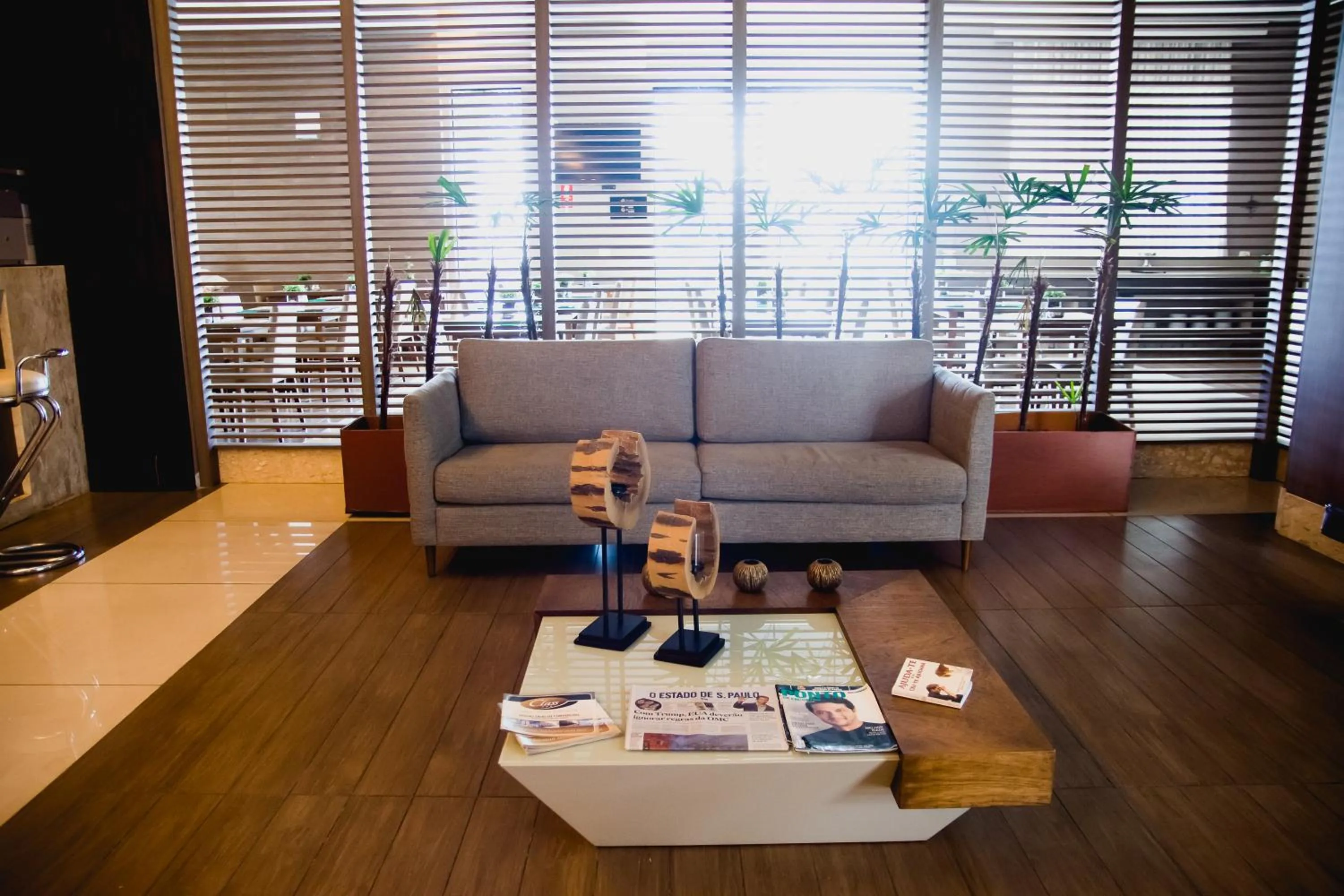 Lobby or reception in Class Hotel Varginha