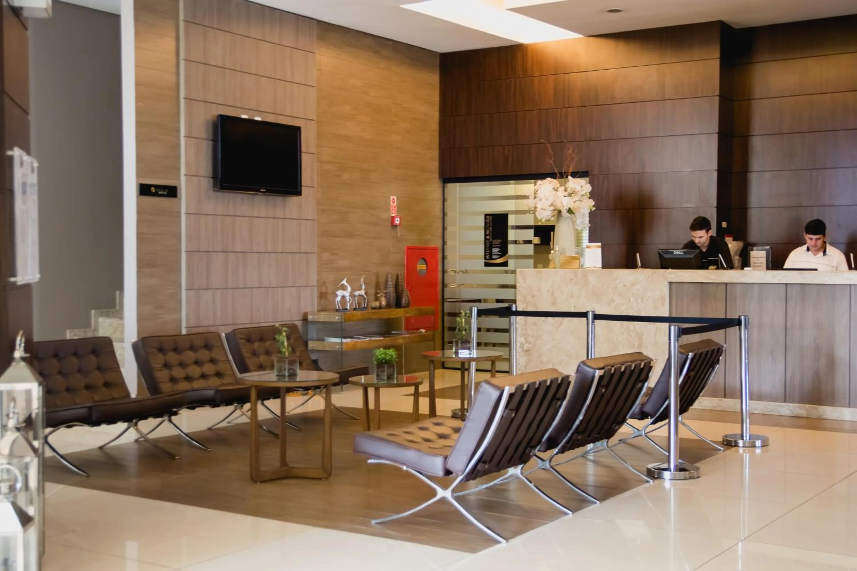 Lobby or reception in Class Hotel Varginha