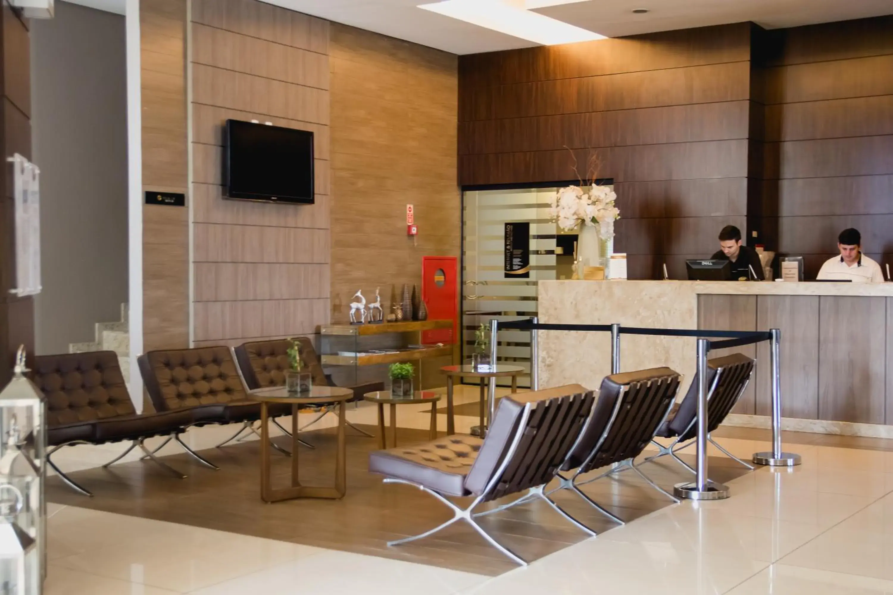 Lobby or reception in Class Hotel Varginha Lobby or reception in Class Hotel Varginha