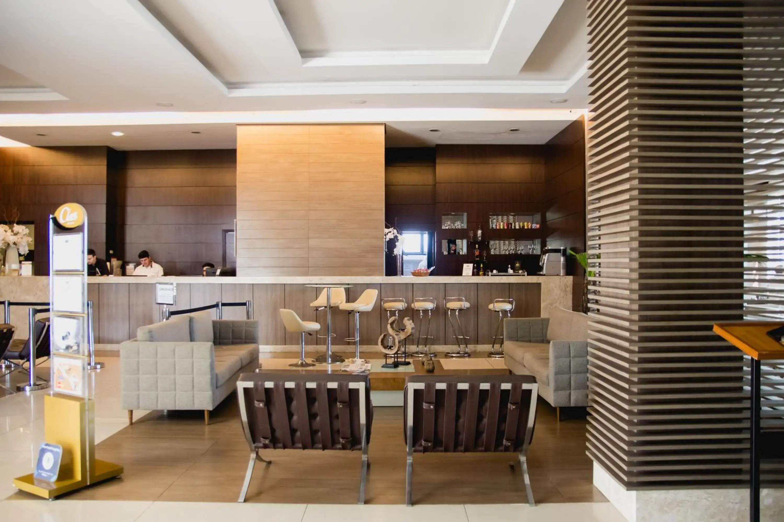 Lobby or reception in Class Hotel Varginha Lobby or reception in Class Hotel Varginha