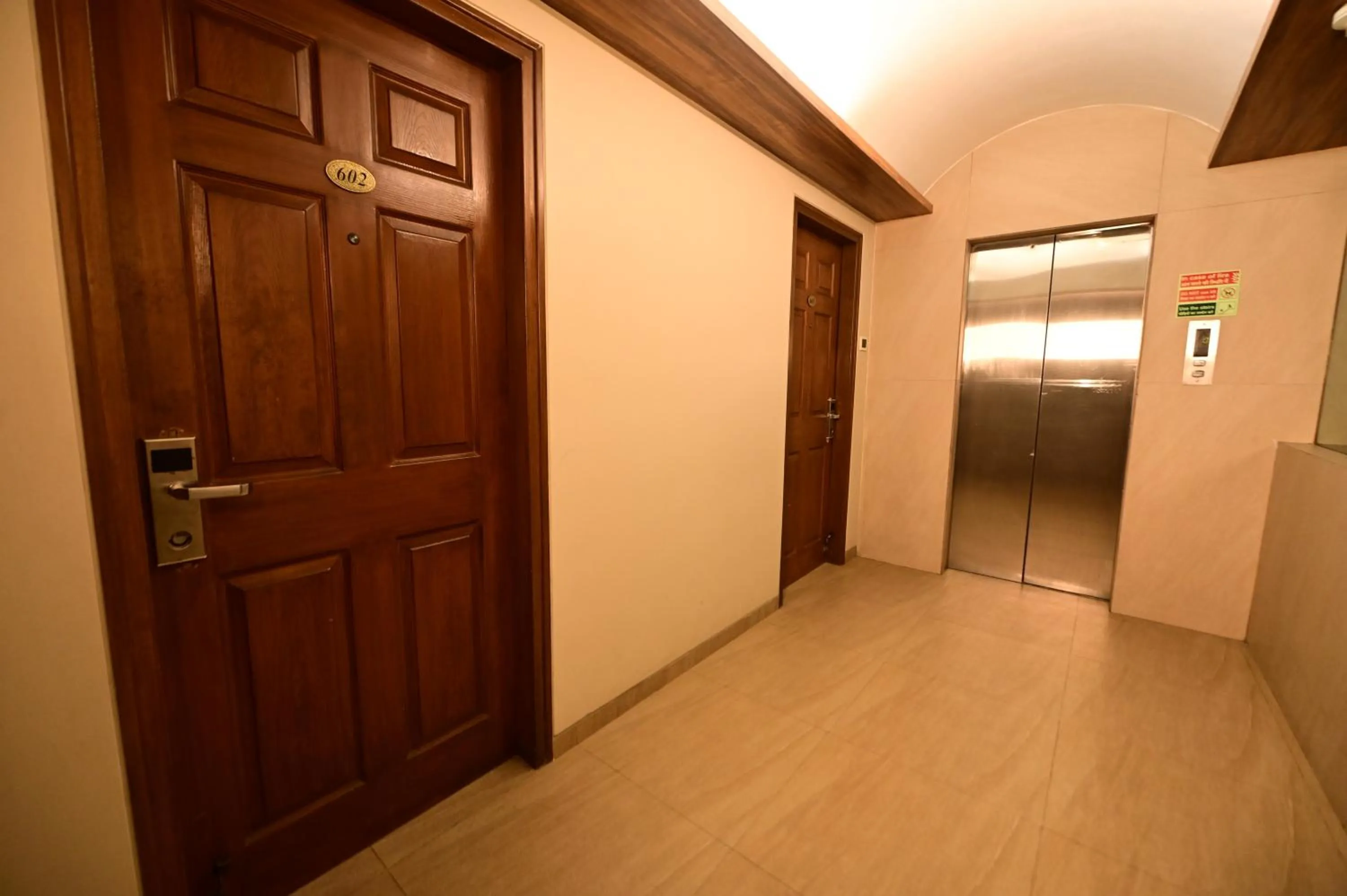 elevator in Hotel Sai Inn