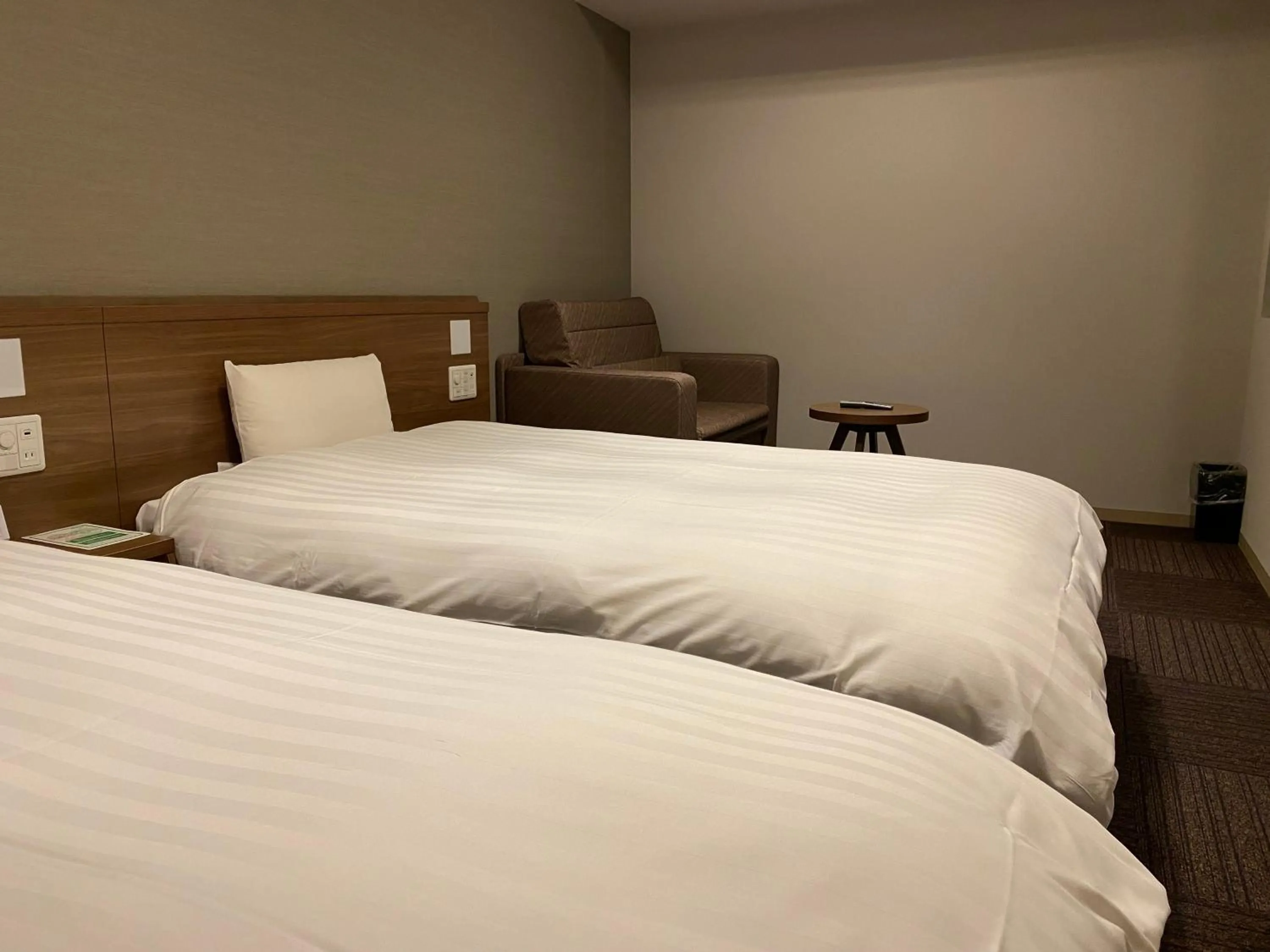 Bed in Dormy Inn Morioka