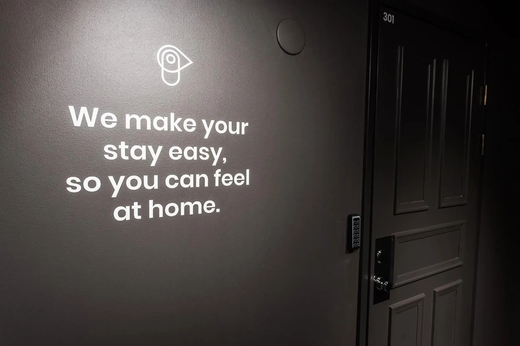 Decorative detail in Forenom Aparthotel Turku