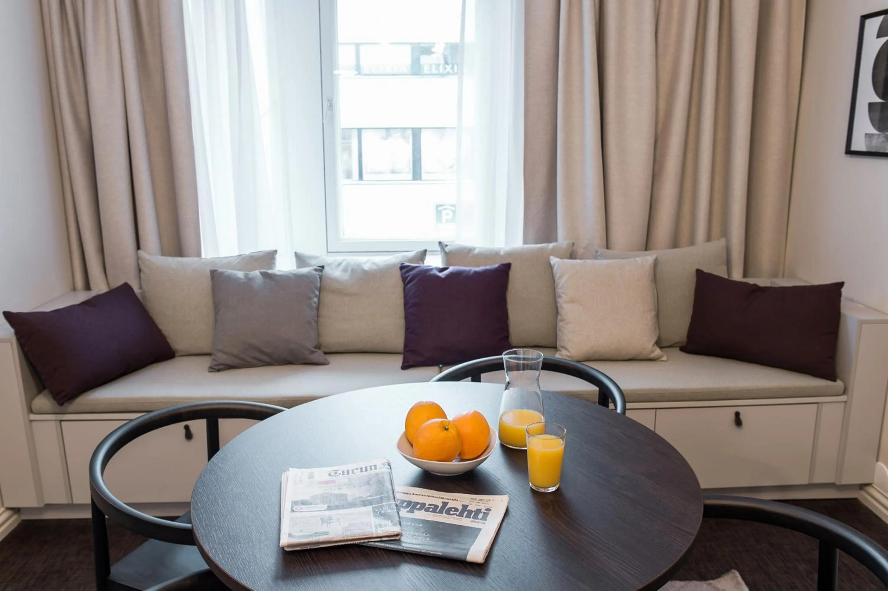 Living room in Forenom Aparthotel Turku